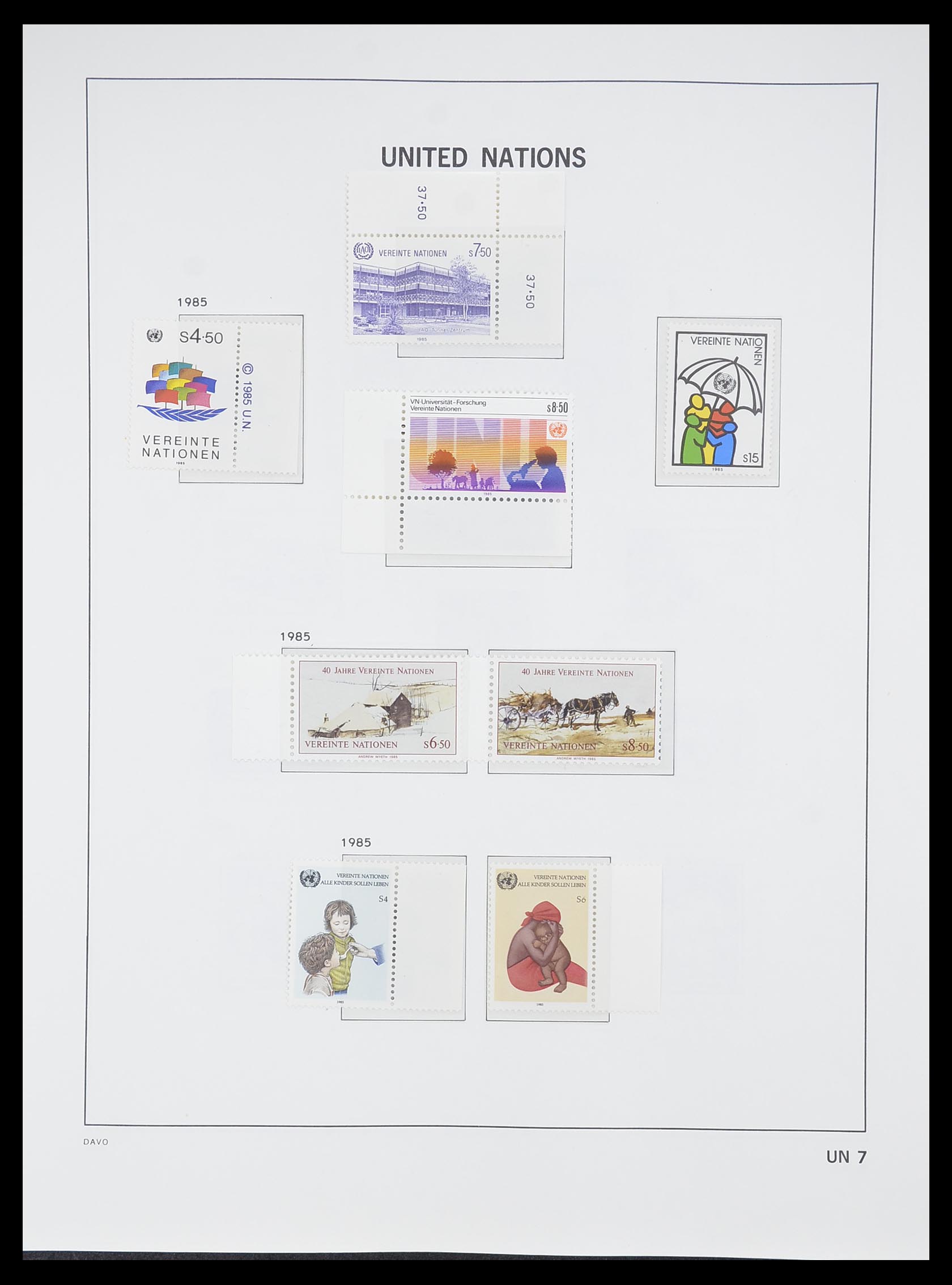 33535 155 - Postzegelverzameling 33535 Verenigde Naties 1951-2008.