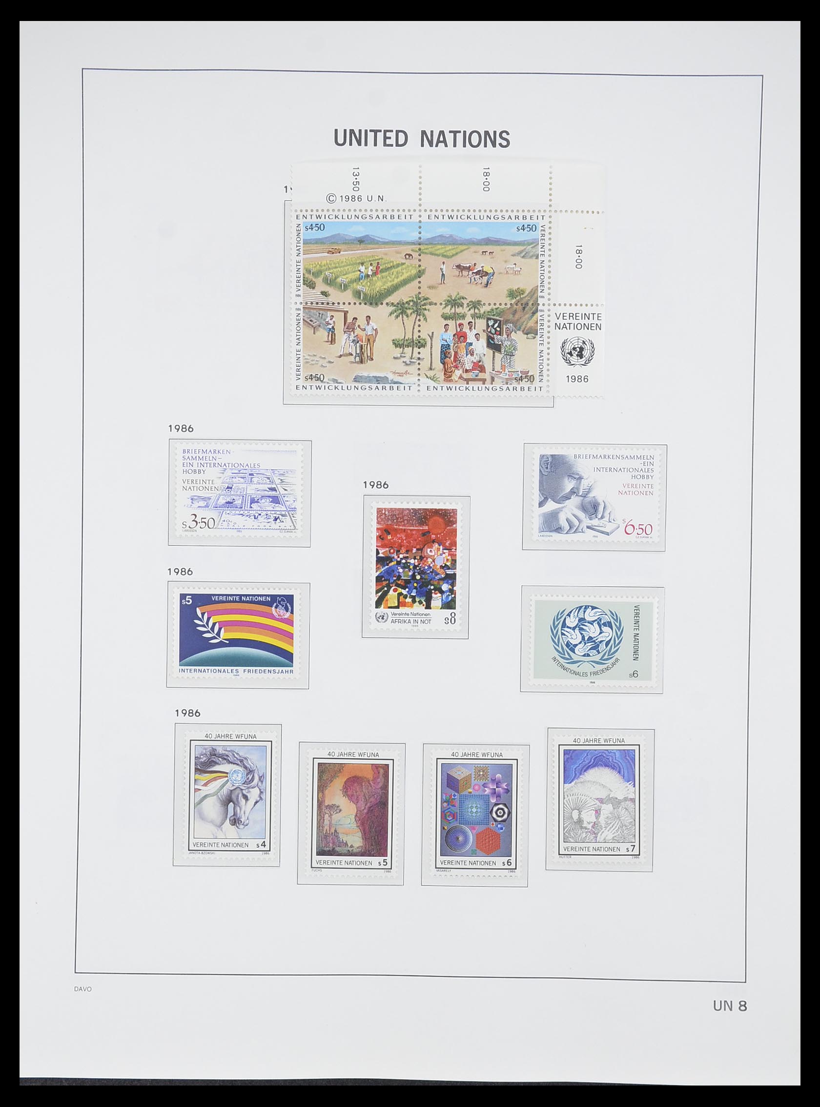 33535 156 - Postzegelverzameling 33535 Verenigde Naties 1951-2008.