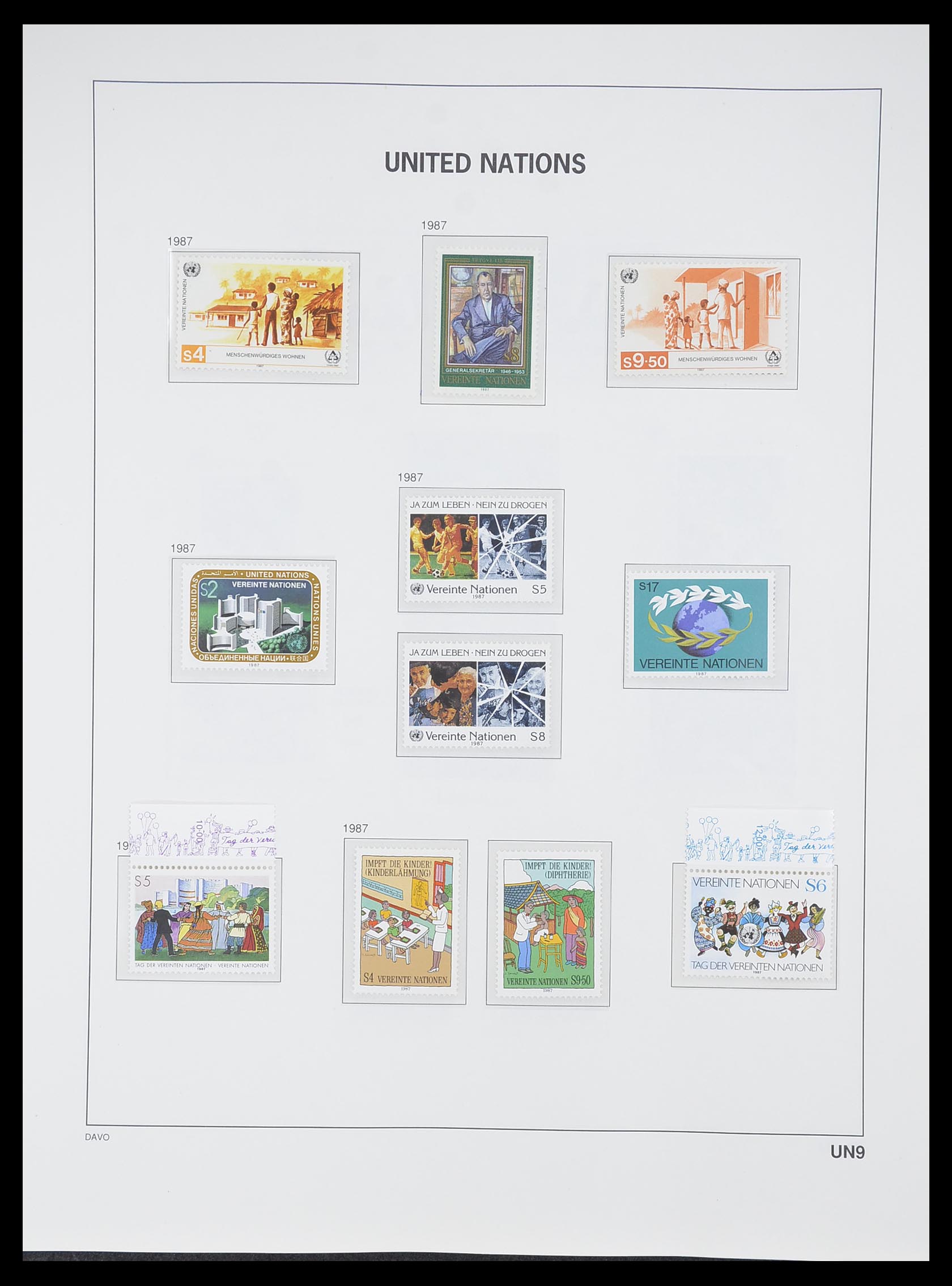 33535 157 - Postzegelverzameling 33535 Verenigde Naties 1951-2008.