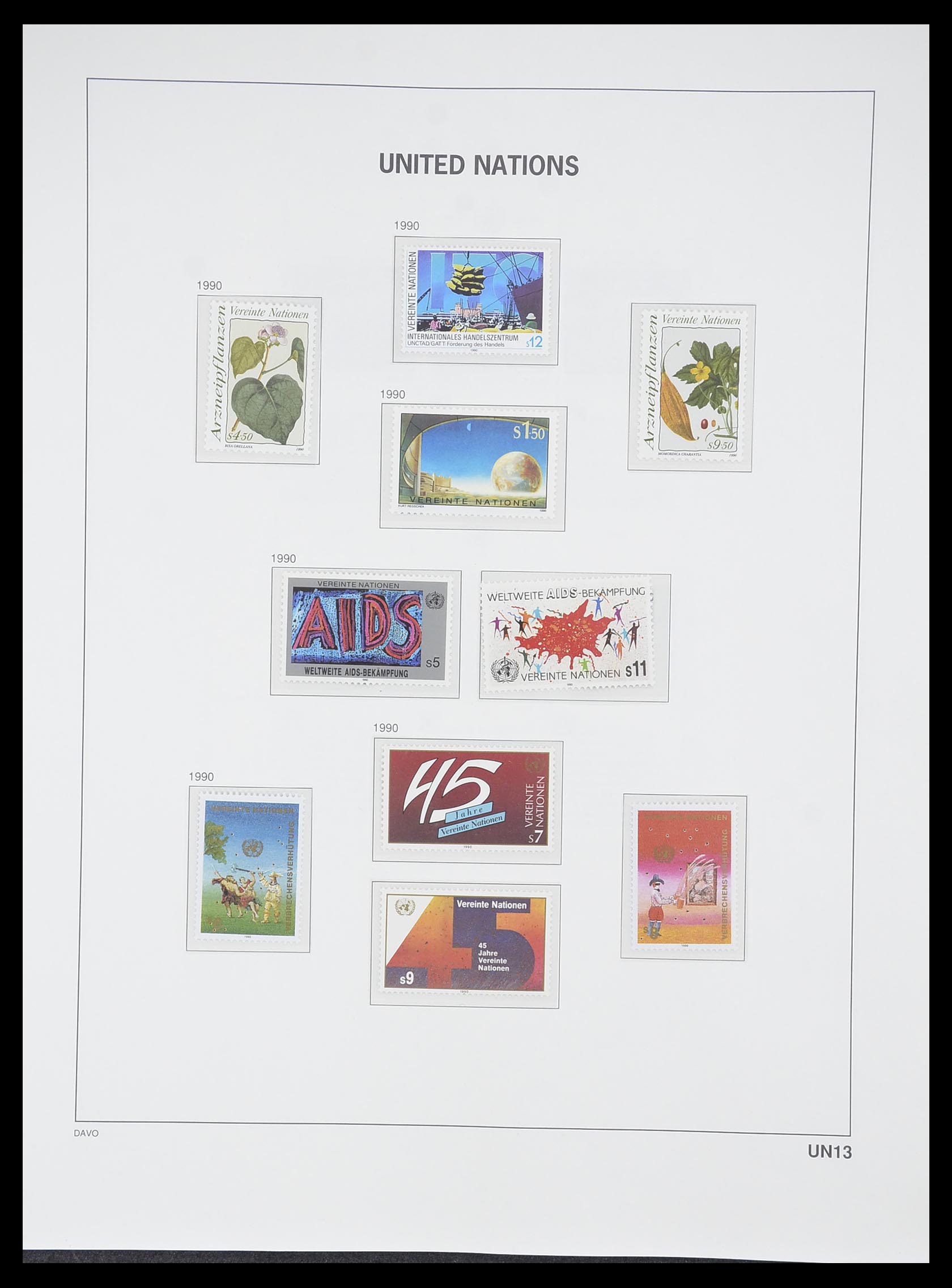 33535 161 - Postzegelverzameling 33535 Verenigde Naties 1951-2008.