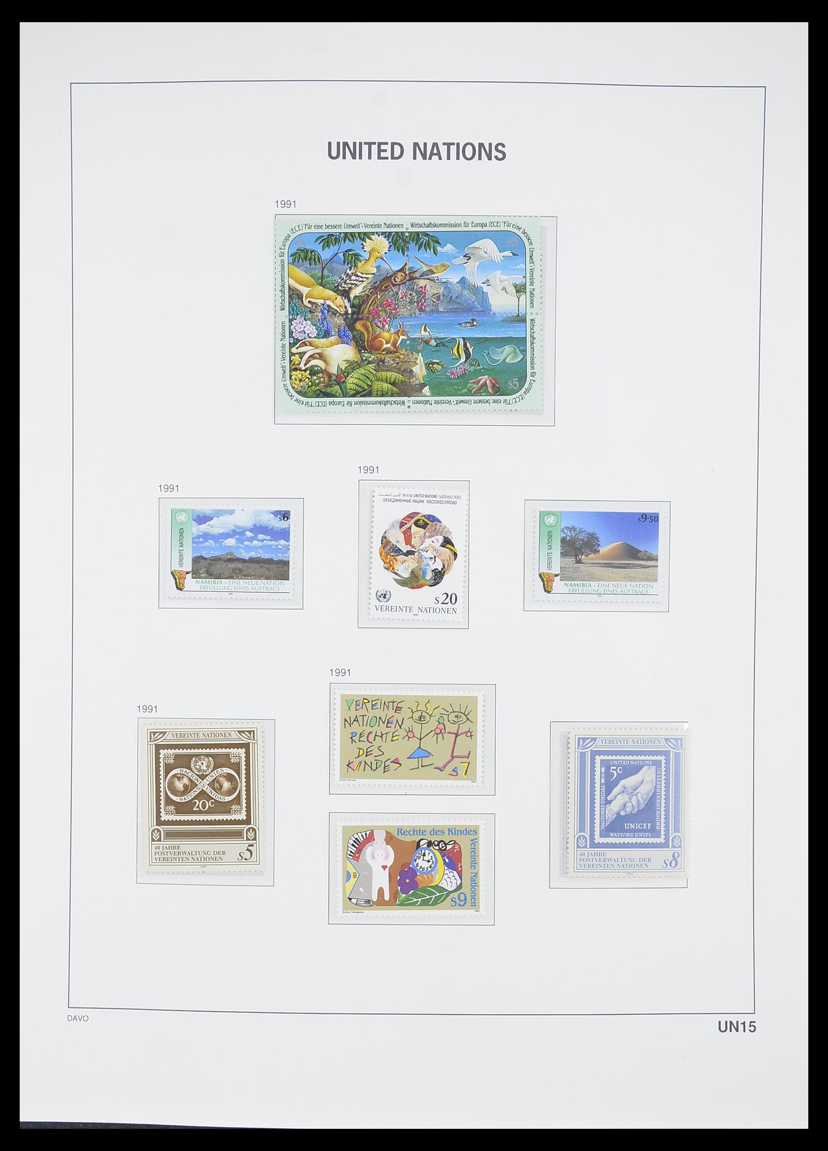 33535 163 - Postzegelverzameling 33535 Verenigde Naties 1951-2008.