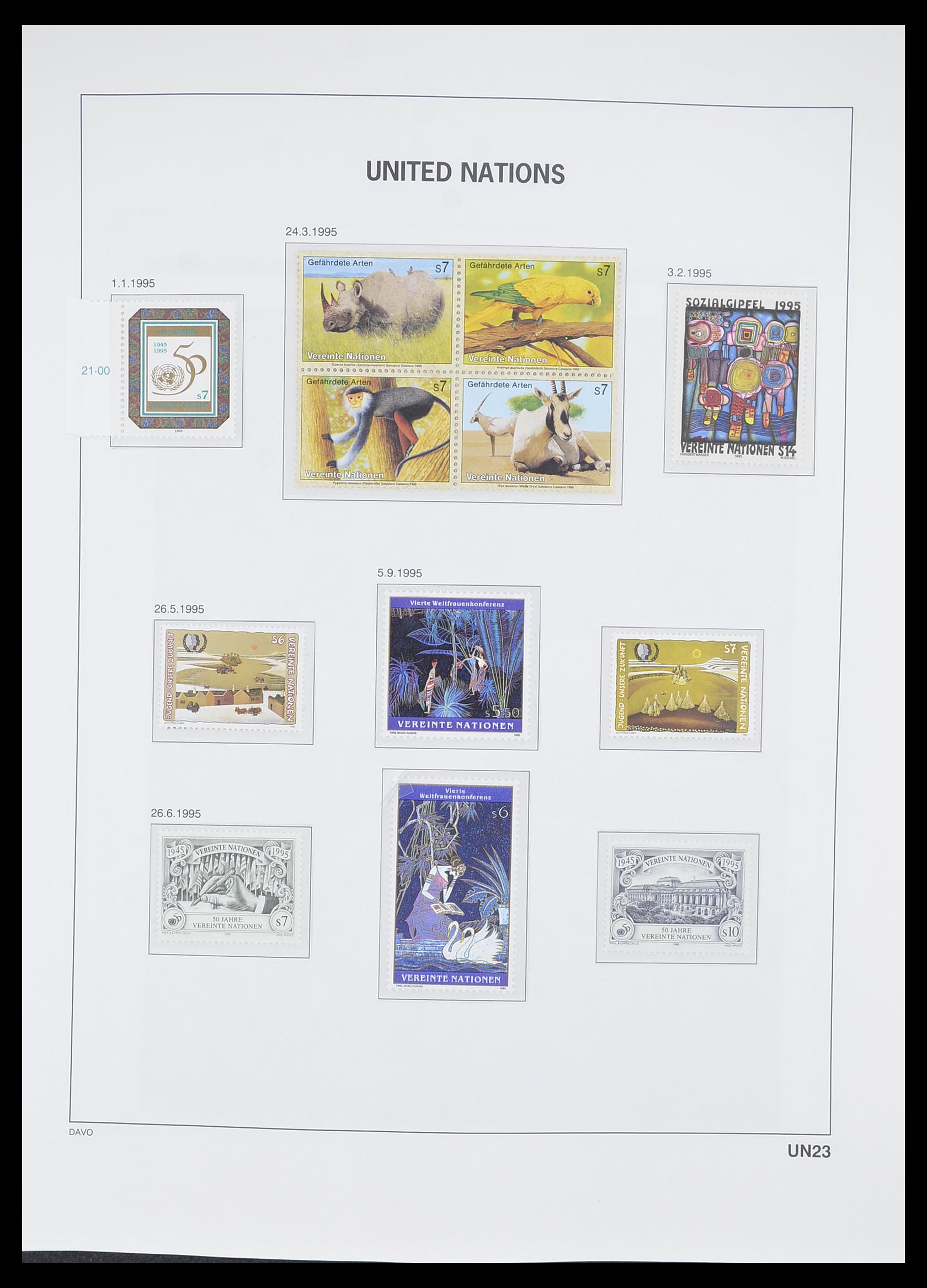 33535 170 - Postzegelverzameling 33535 Verenigde Naties 1951-2008.