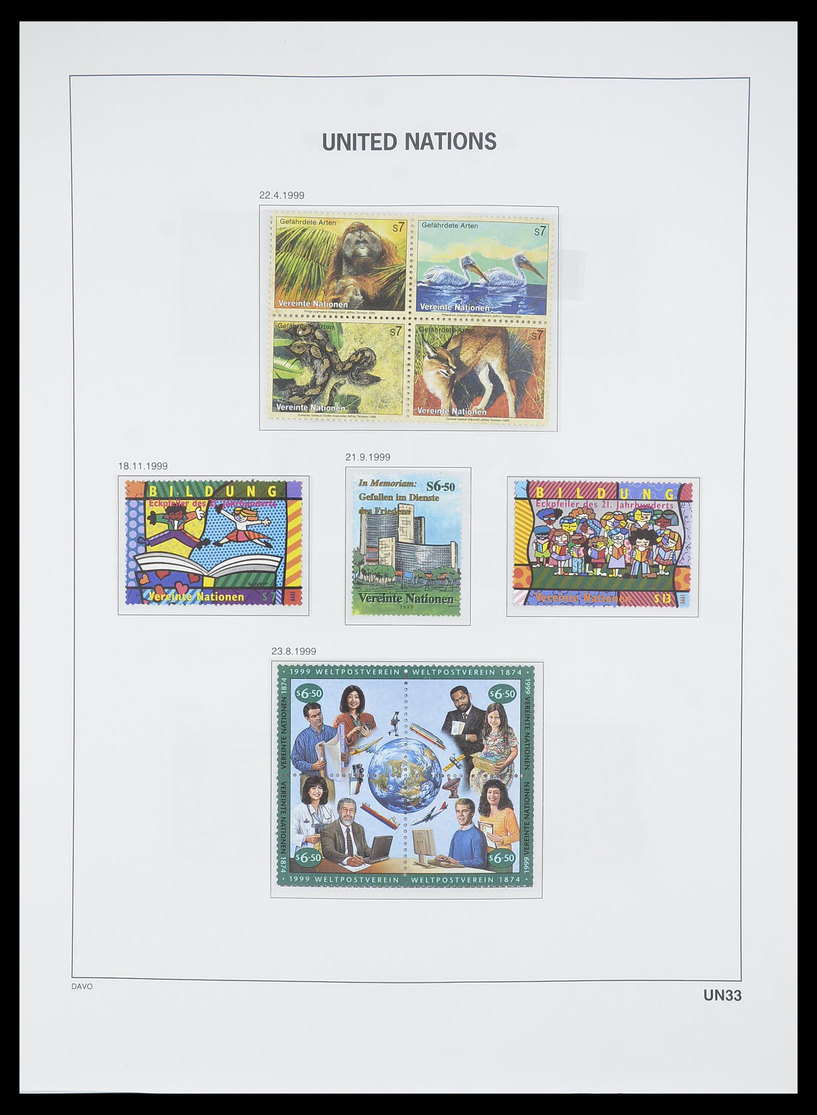 33535 180 - Postzegelverzameling 33535 Verenigde Naties 1951-2008.