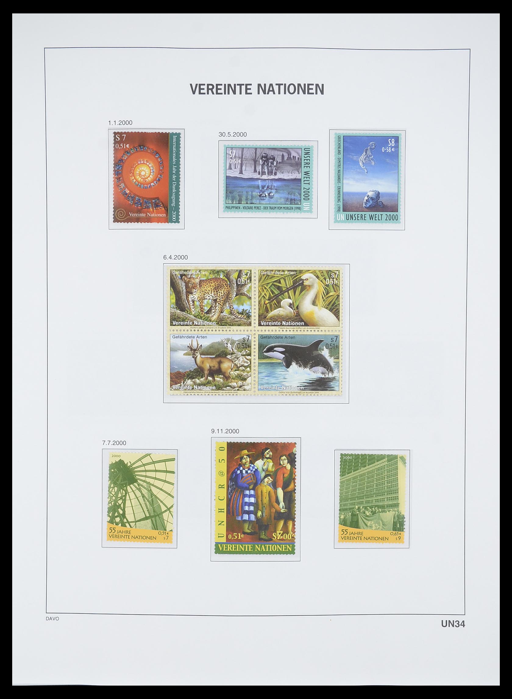 33535 181 - Postzegelverzameling 33535 Verenigde Naties 1951-2008.