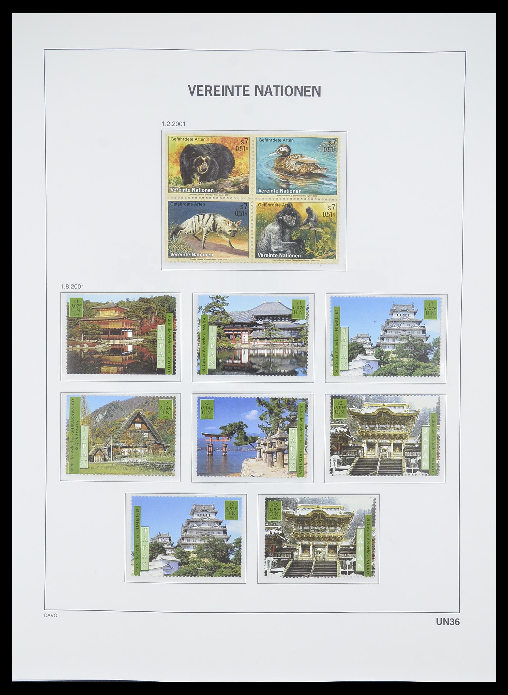 33535 183 - Postzegelverzameling 33535 Verenigde Naties 1951-2008.