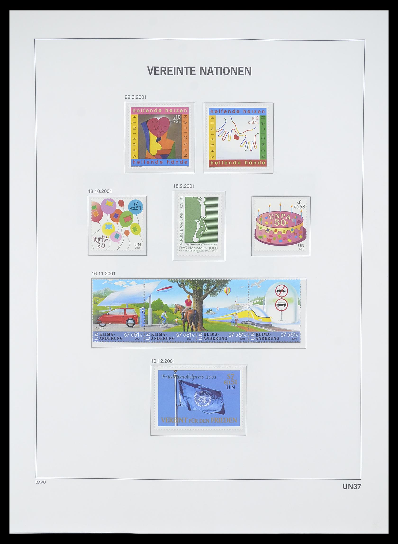 33535 184 - Postzegelverzameling 33535 Verenigde Naties 1951-2008.