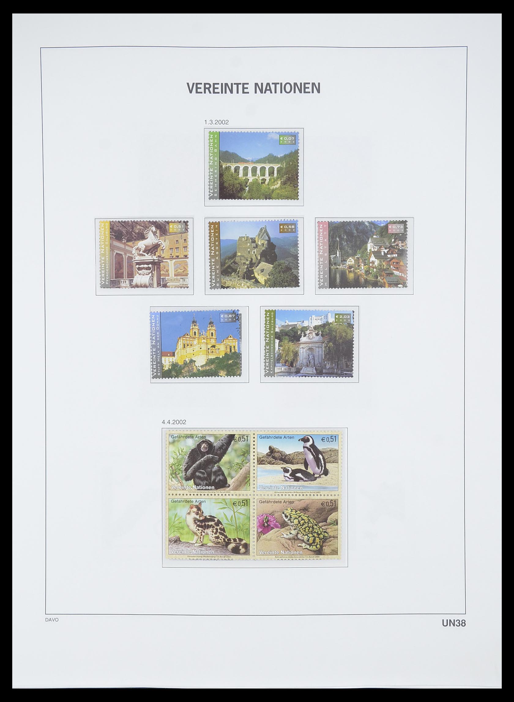 33535 185 - Postzegelverzameling 33535 Verenigde Naties 1951-2008.