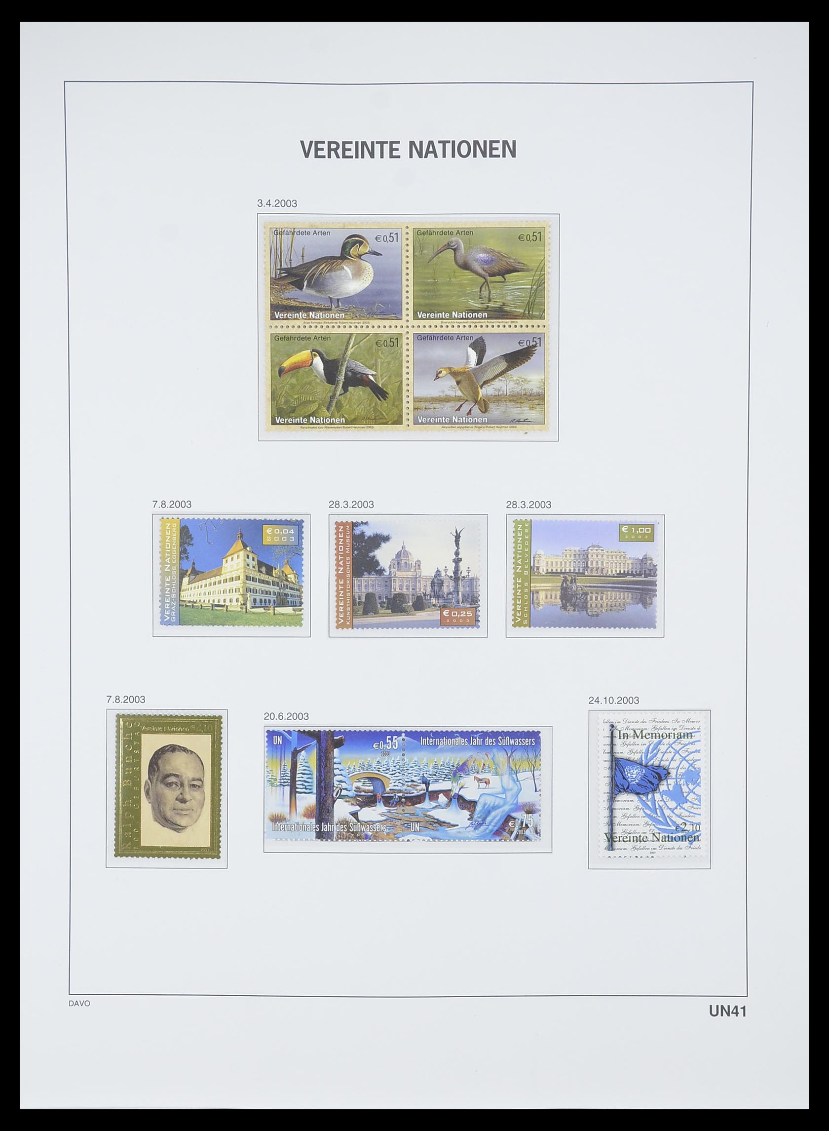 33535 188 - Postzegelverzameling 33535 Verenigde Naties 1951-2008.