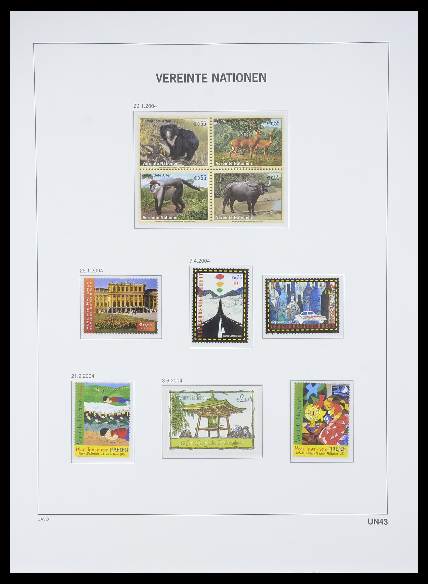 33535 190 - Postzegelverzameling 33535 Verenigde Naties 1951-2008.