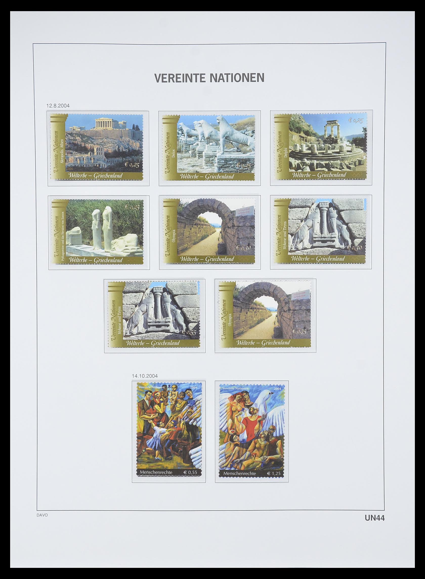 33535 191 - Postzegelverzameling 33535 Verenigde Naties 1951-2008.