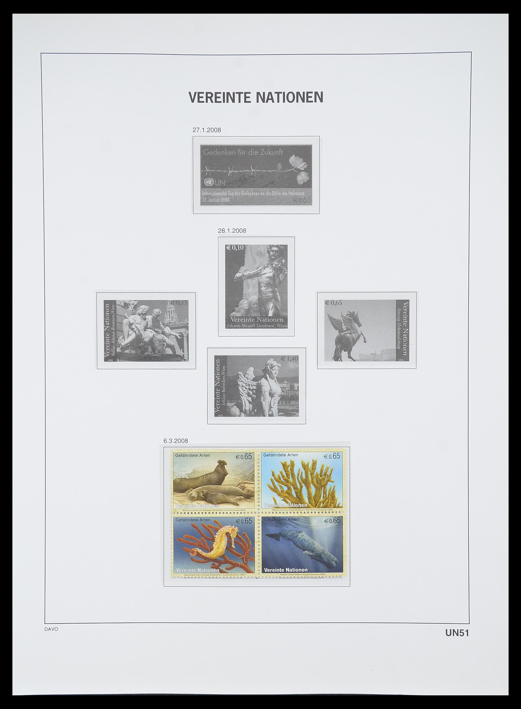 33535 198 - Postzegelverzameling 33535 Verenigde Naties 1951-2008.
