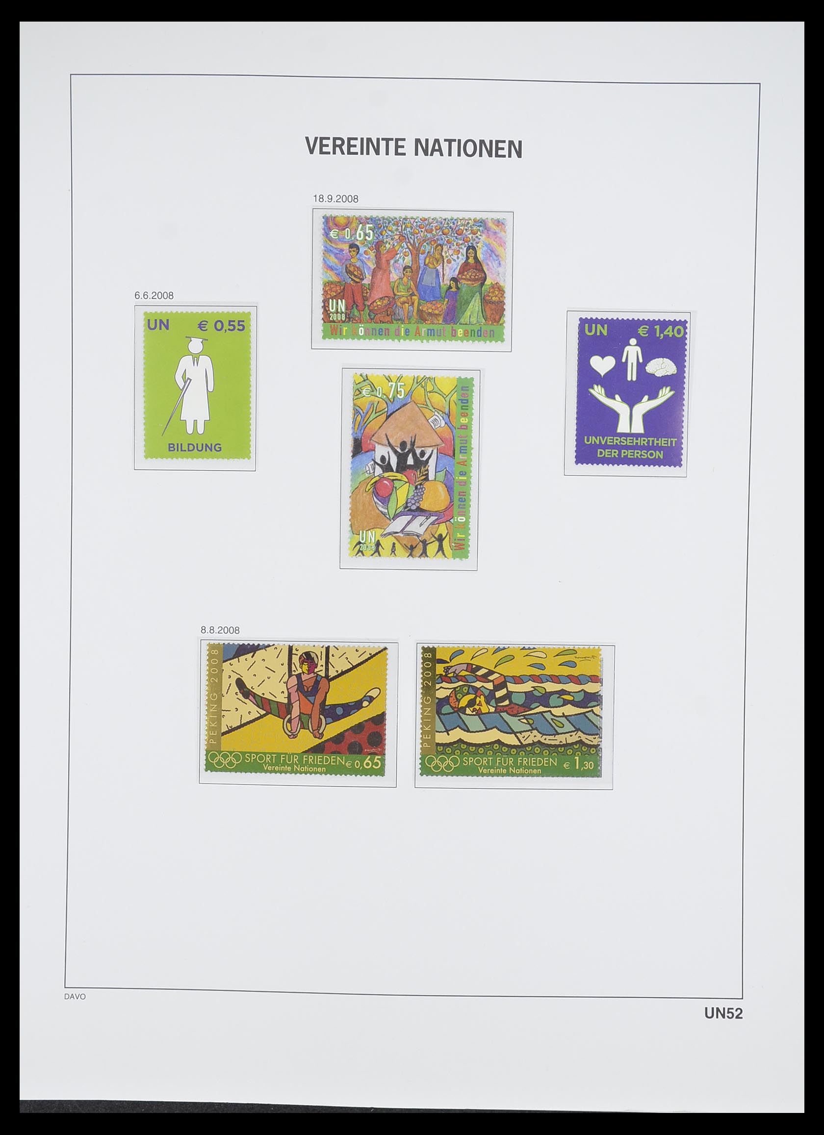 33535 199 - Postzegelverzameling 33535 Verenigde Naties 1951-2008.
