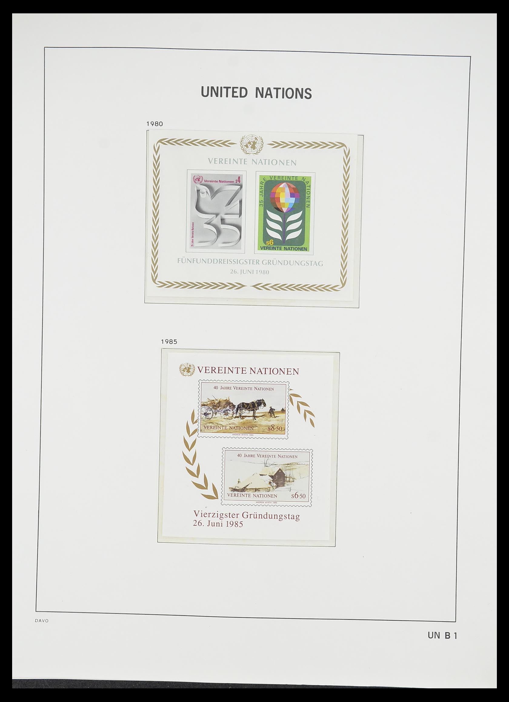 33535 200 - Postzegelverzameling 33535 Verenigde Naties 1951-2008.