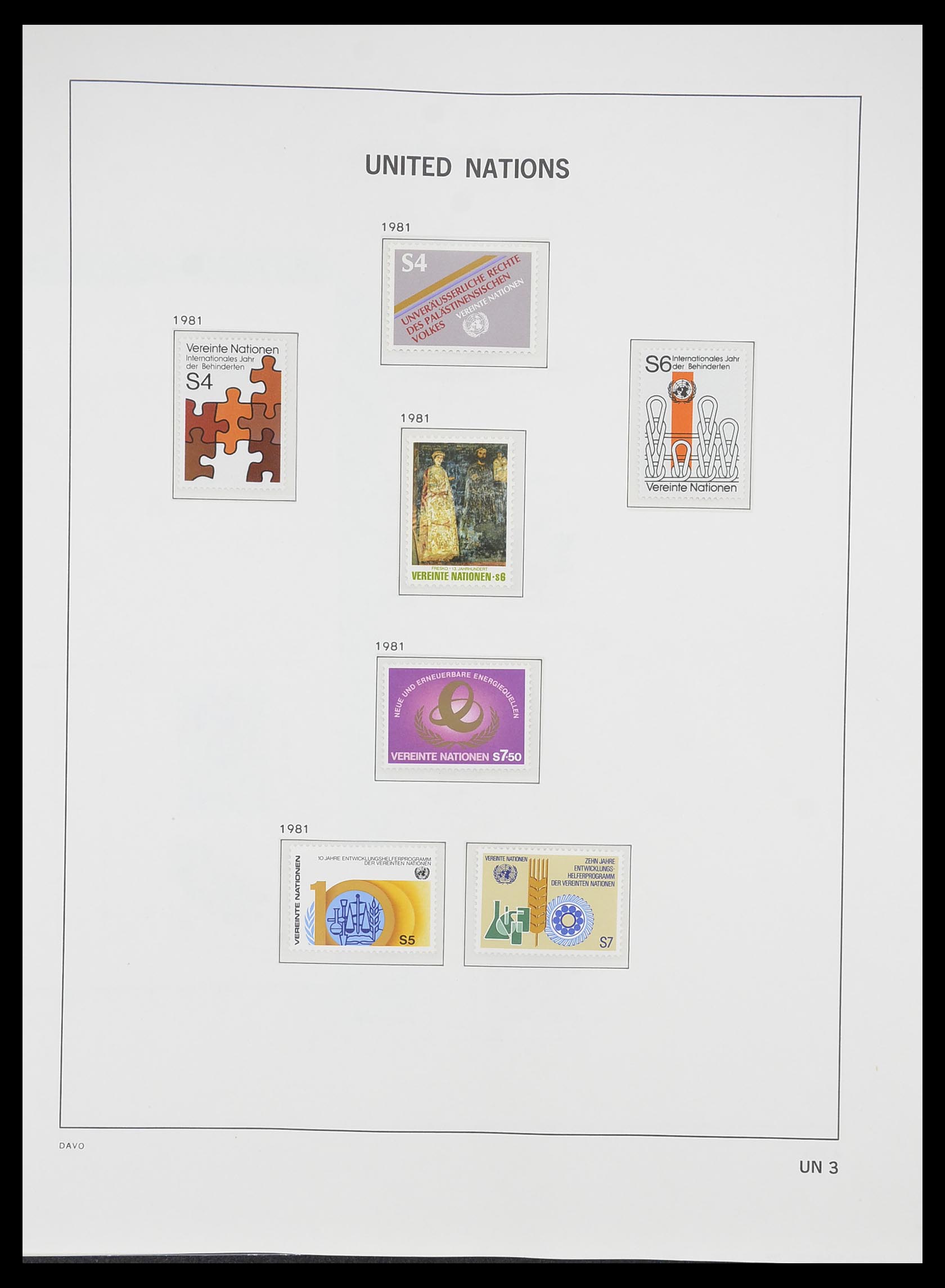 33535 222 - Postzegelverzameling 33535 Verenigde Naties 1951-2008.