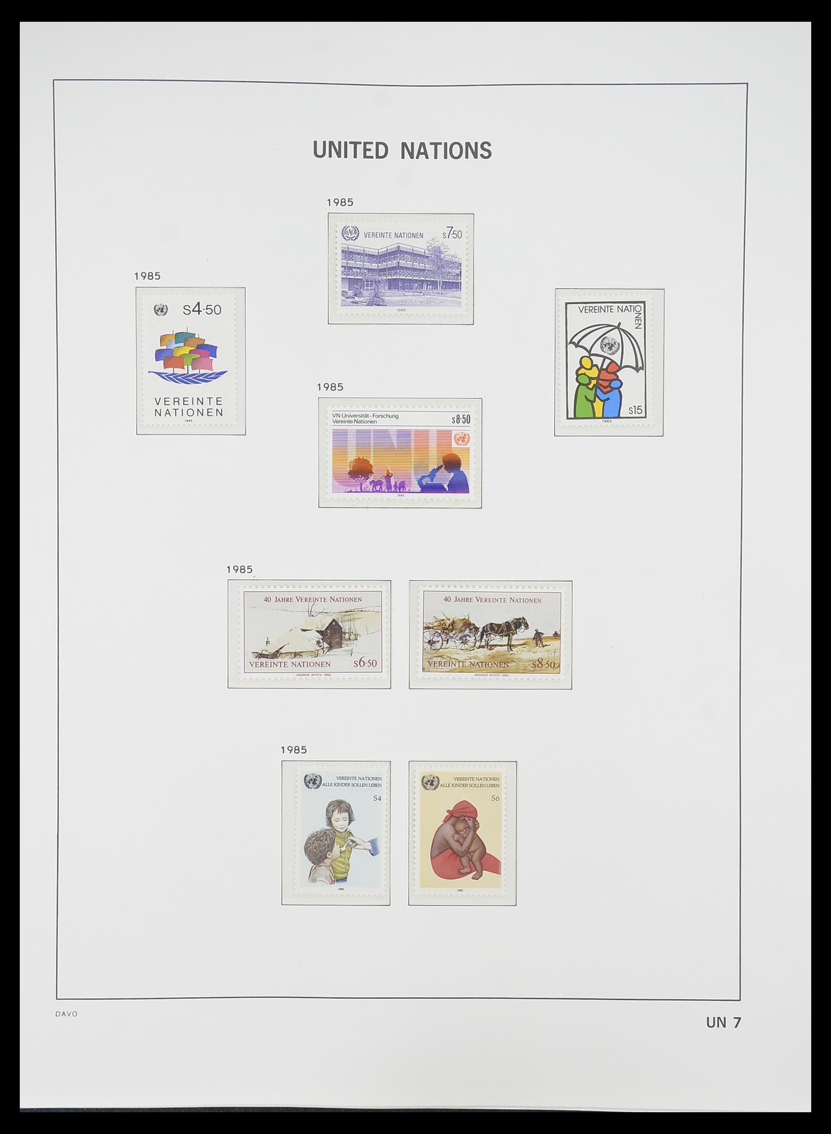 33535 229 - Postzegelverzameling 33535 Verenigde Naties 1951-2008.