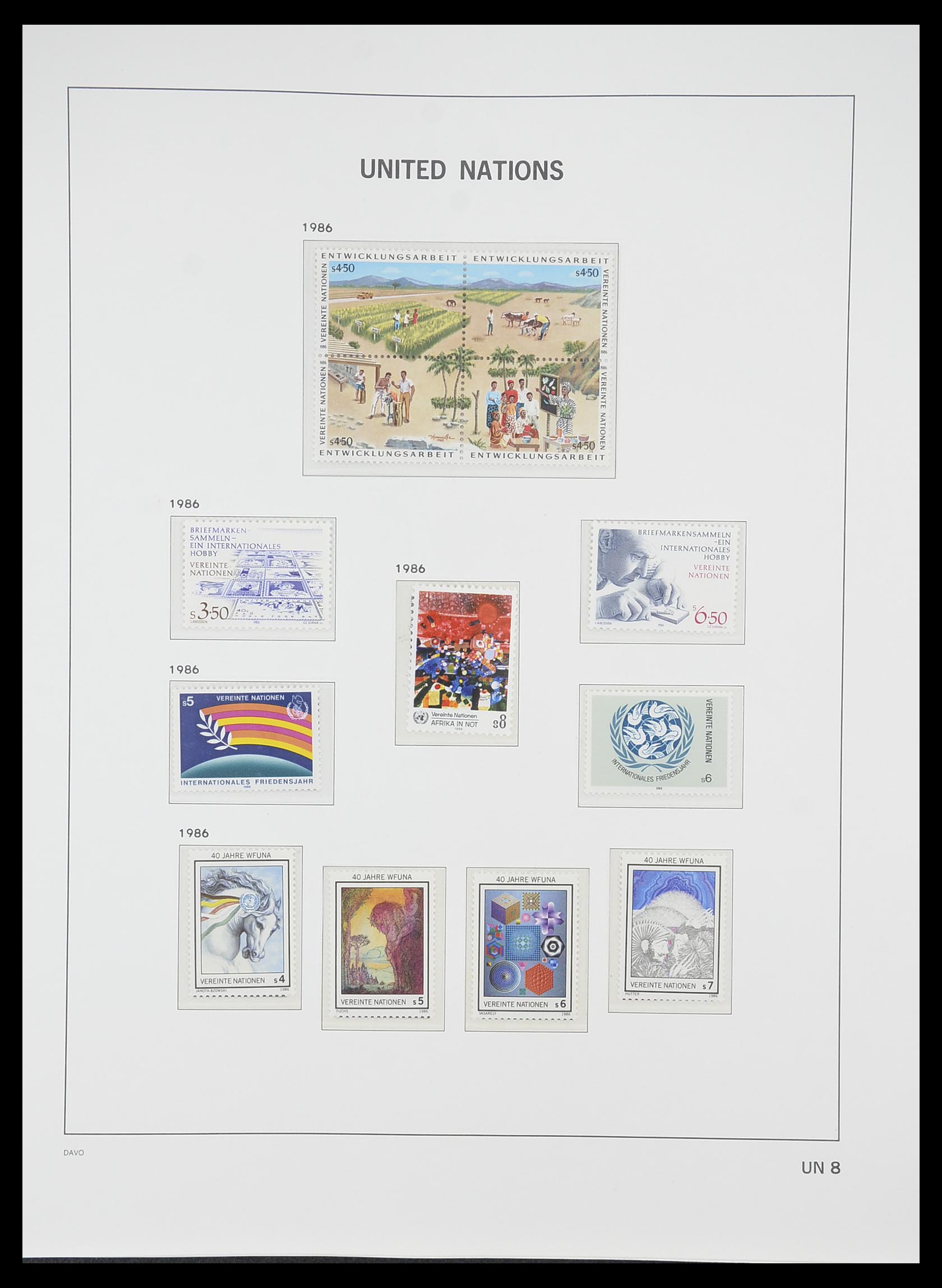 33535 230 - Postzegelverzameling 33535 Verenigde Naties 1951-2008.
