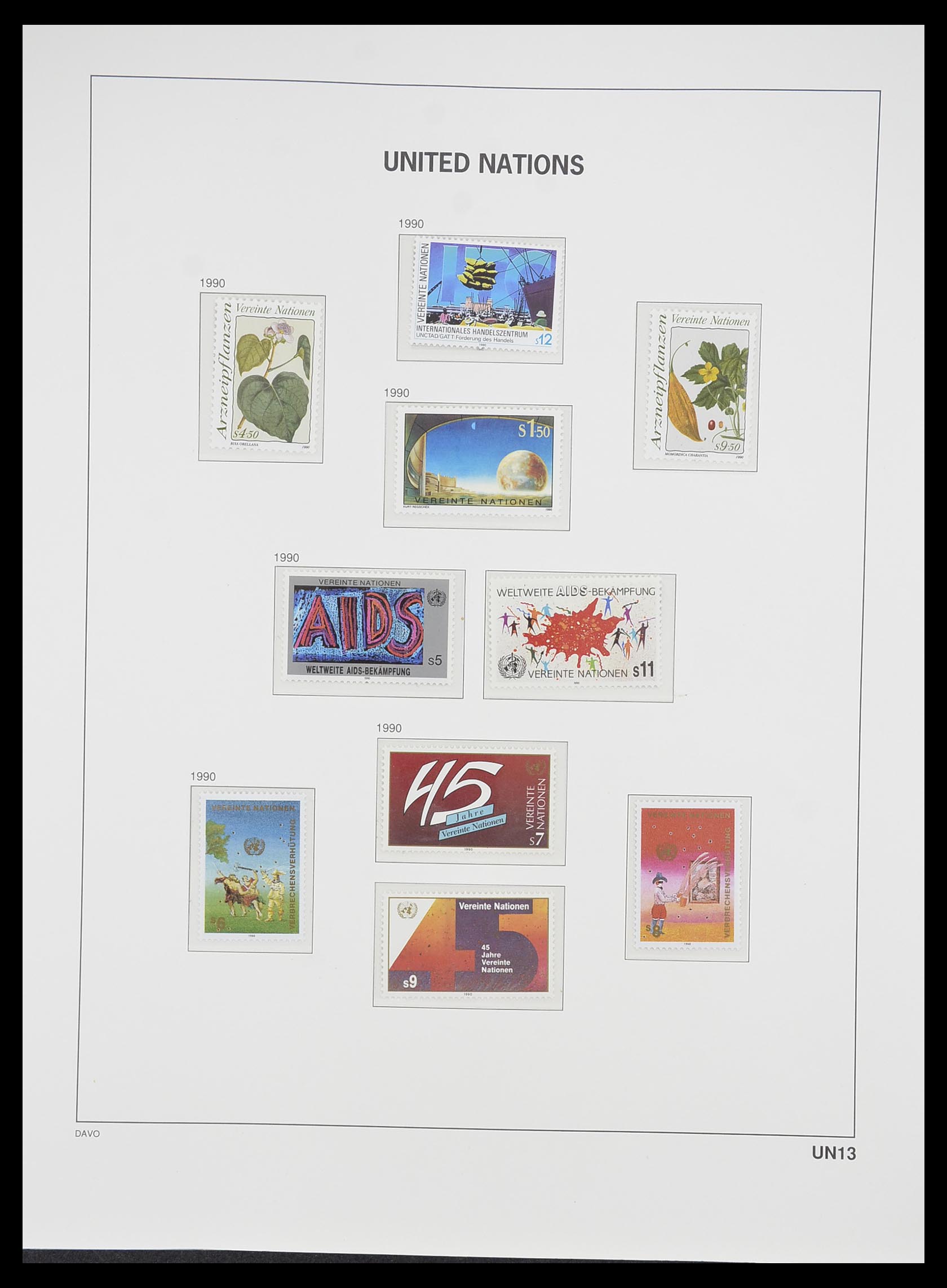 33535 240 - Postzegelverzameling 33535 Verenigde Naties 1951-2008.
