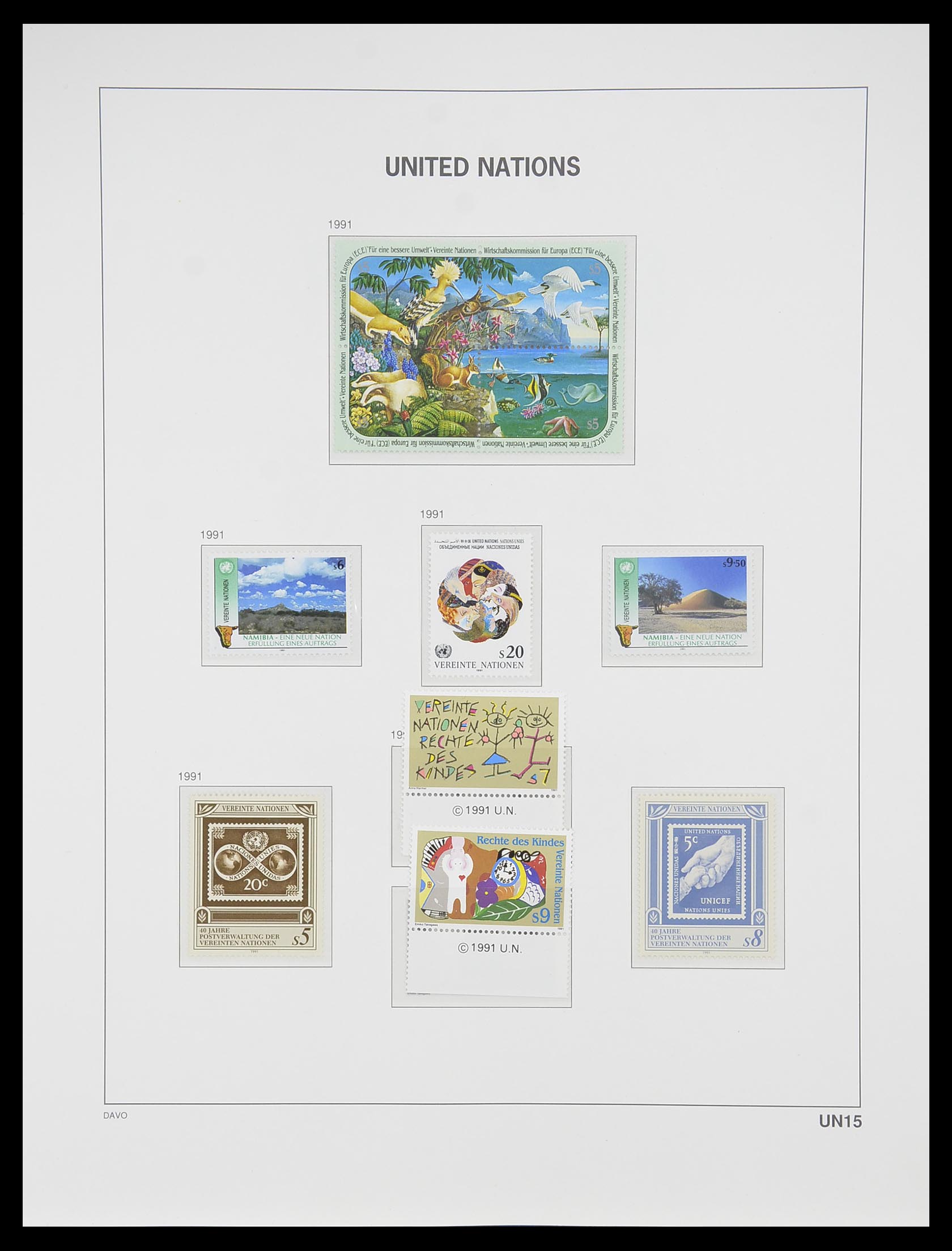 33535 246 - Postzegelverzameling 33535 Verenigde Naties 1951-2008.