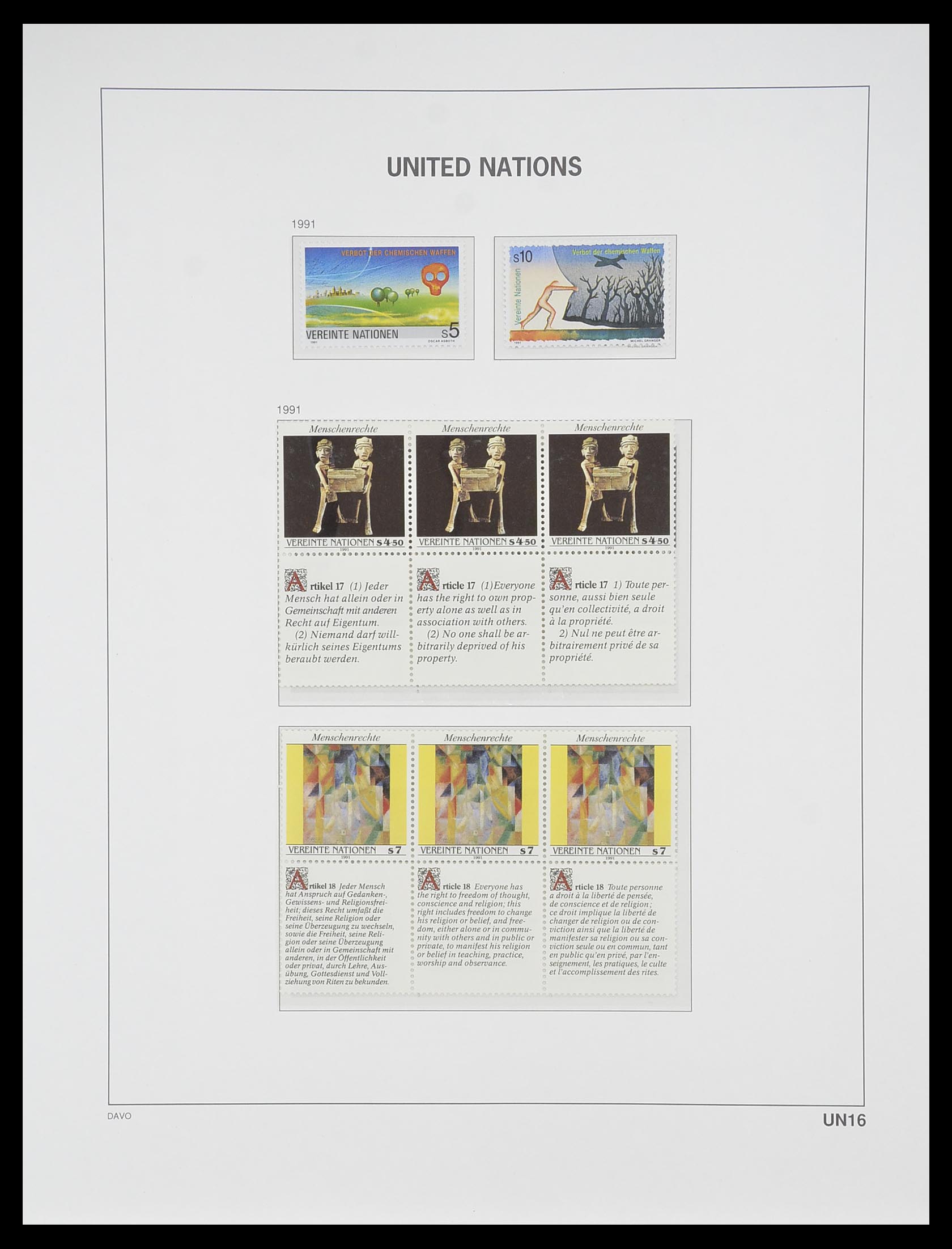 33535 247 - Postzegelverzameling 33535 Verenigde Naties 1951-2008.