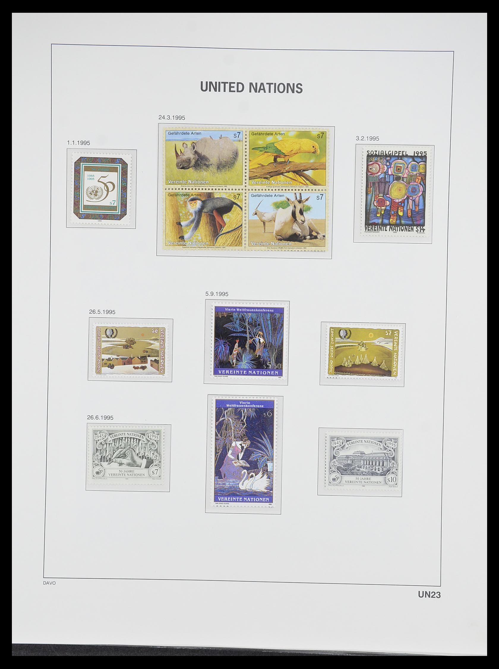 33535 256 - Postzegelverzameling 33535 Verenigde Naties 1951-2008.