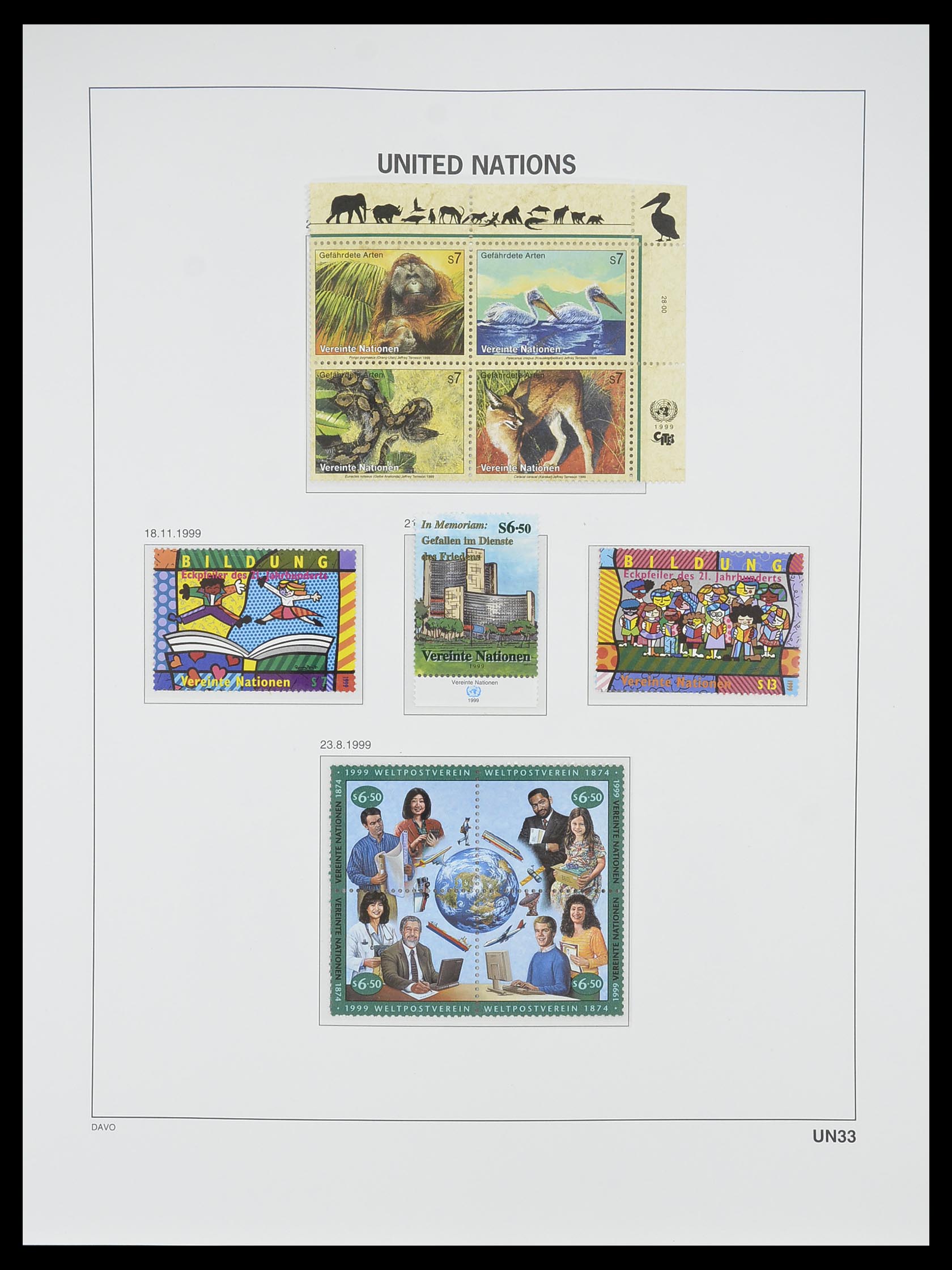 33535 268 - Postzegelverzameling 33535 Verenigde Naties 1951-2008.