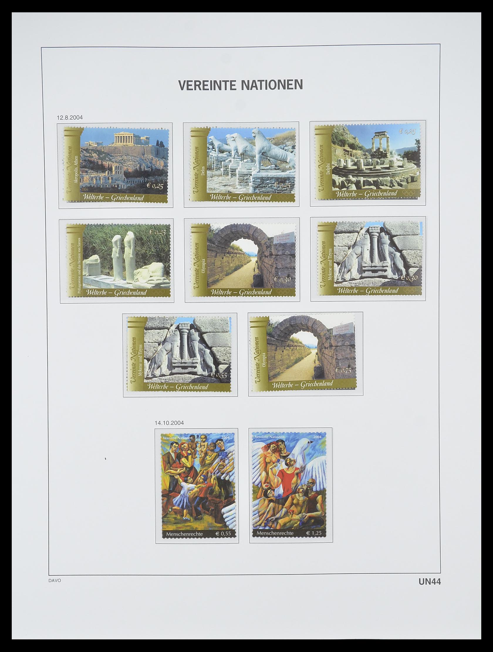 33535 280 - Postzegelverzameling 33535 Verenigde Naties 1951-2008.