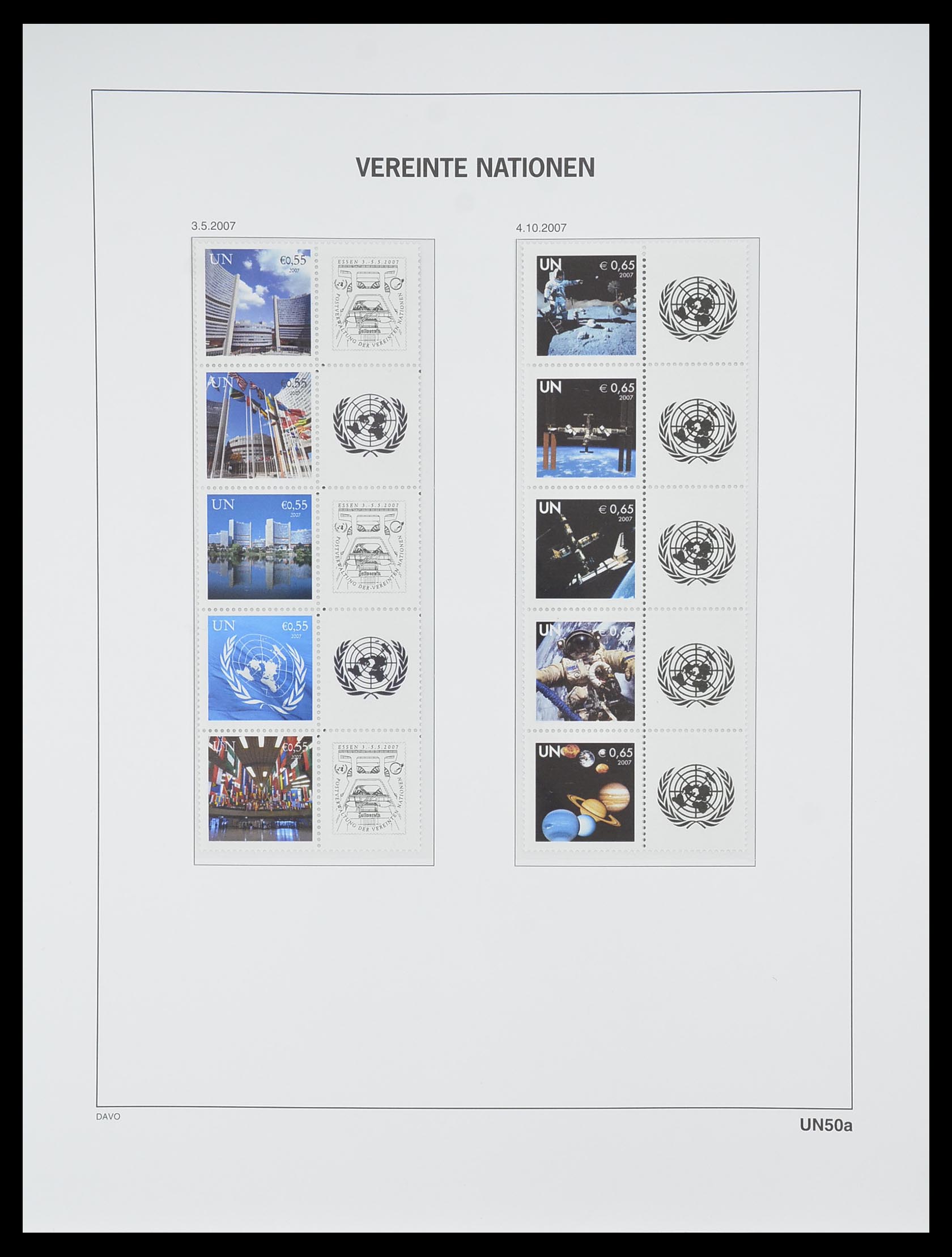 33535 287 - Postzegelverzameling 33535 Verenigde Naties 1951-2008.