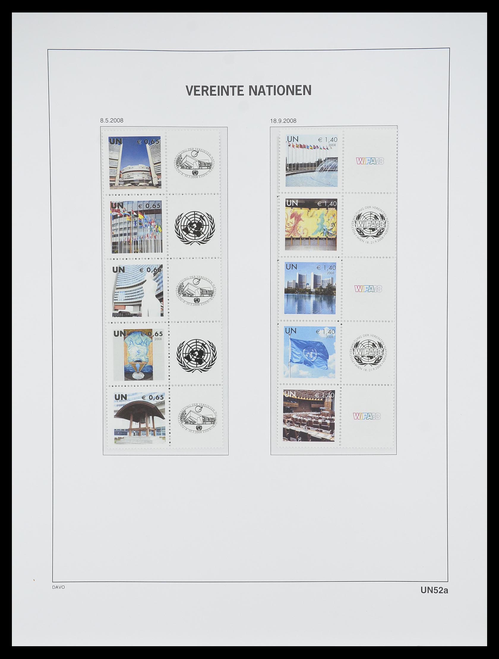 33535 290 - Postzegelverzameling 33535 Verenigde Naties 1951-2008.