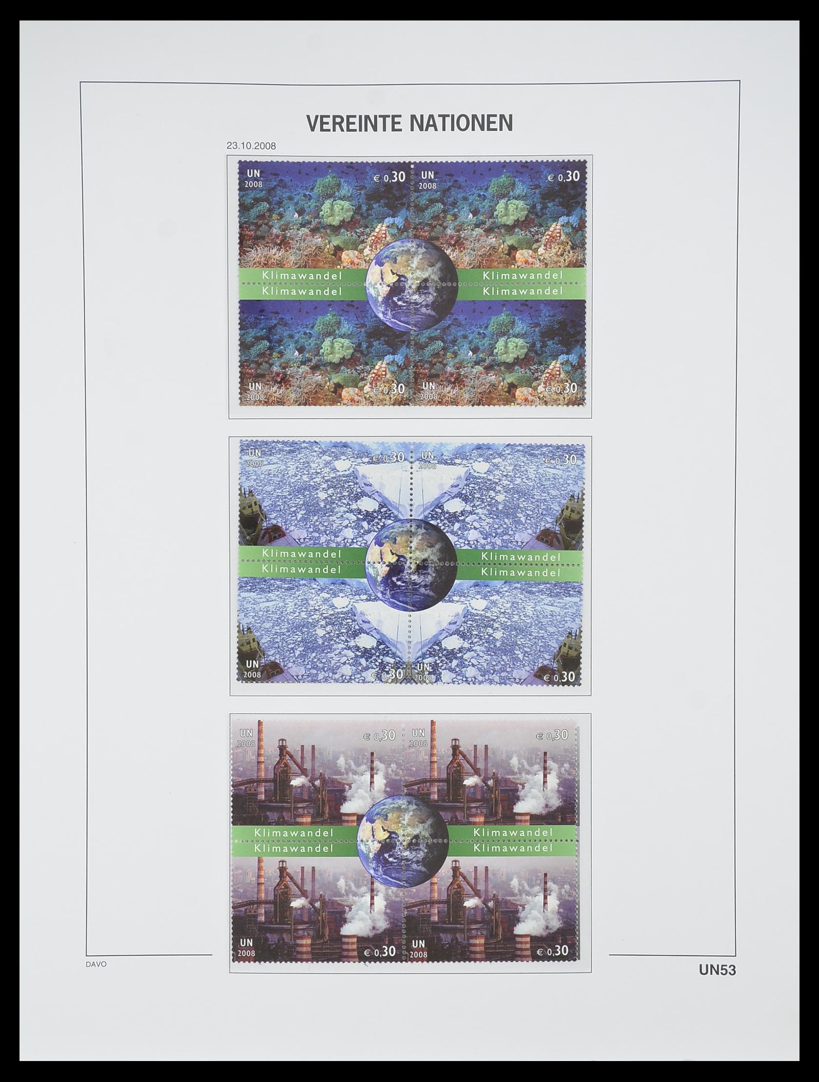 33535 291 - Postzegelverzameling 33535 Verenigde Naties 1951-2008.