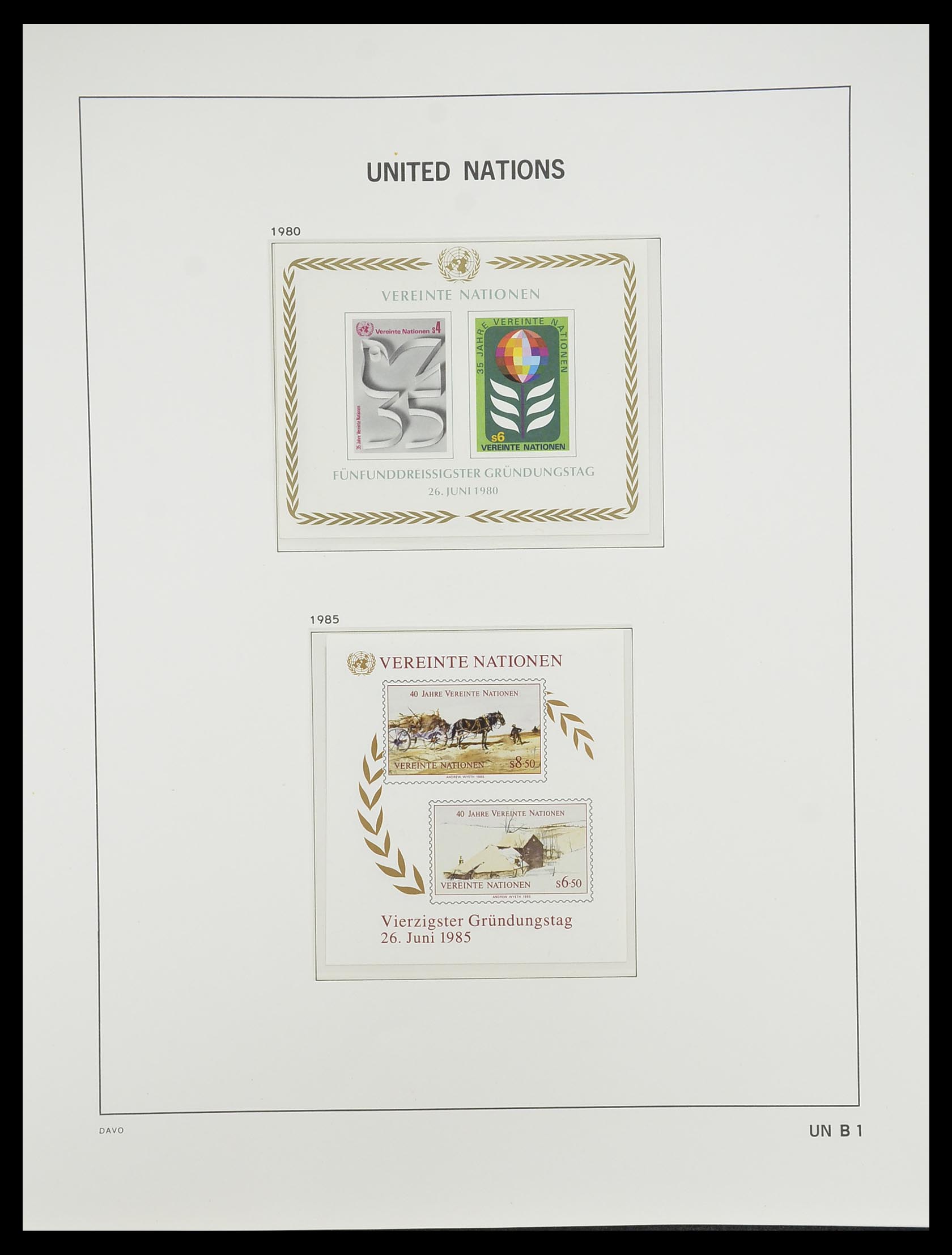 33535 293 - Postzegelverzameling 33535 Verenigde Naties 1951-2008.