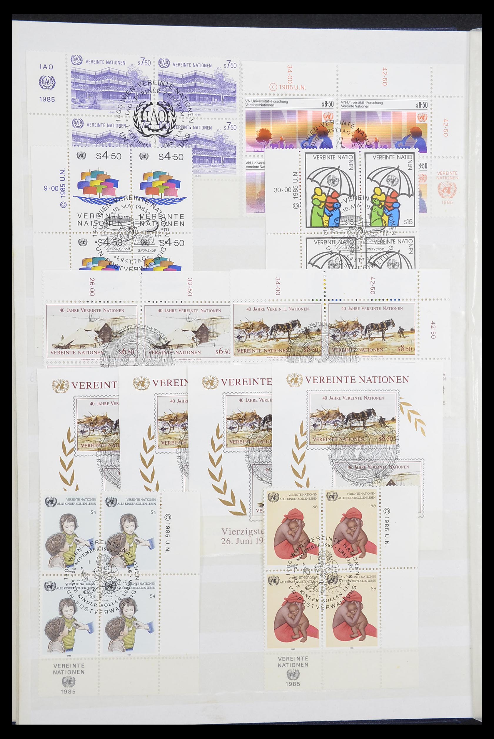 33535 344 - Postzegelverzameling 33535 Verenigde Naties 1951-2008.