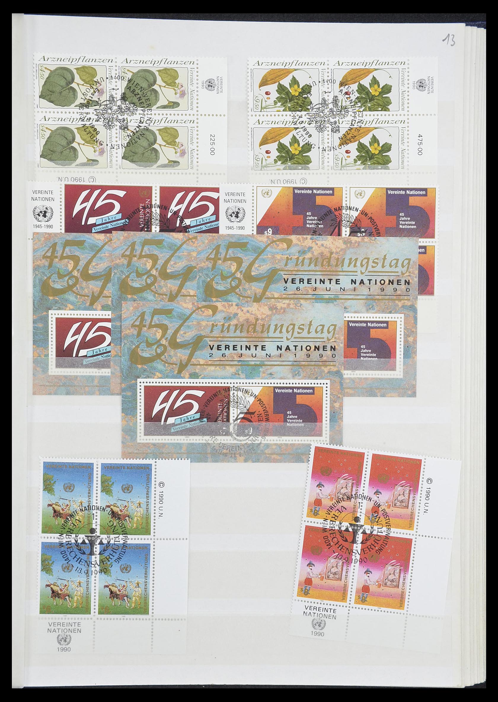 33535 351 - Postzegelverzameling 33535 Verenigde Naties 1951-2008.