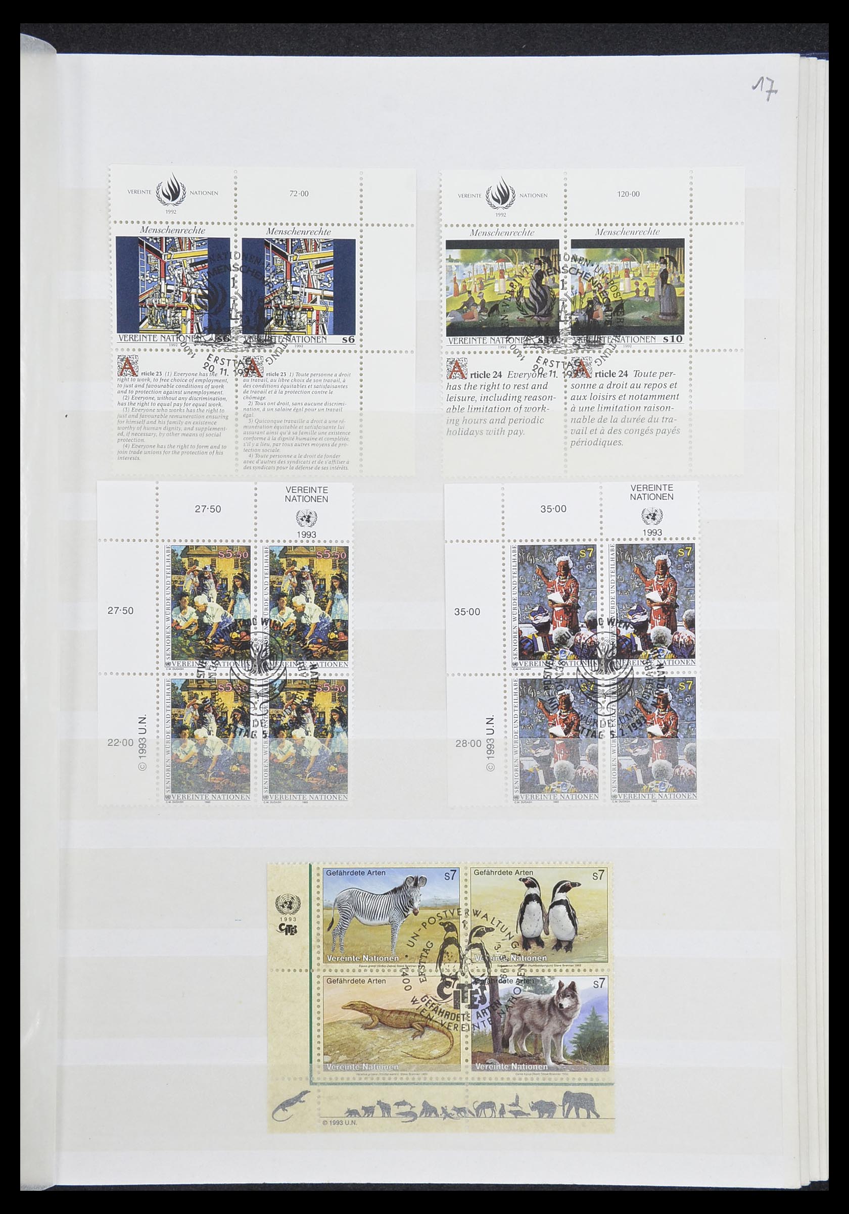 33535 355 - Postzegelverzameling 33535 Verenigde Naties 1951-2008.