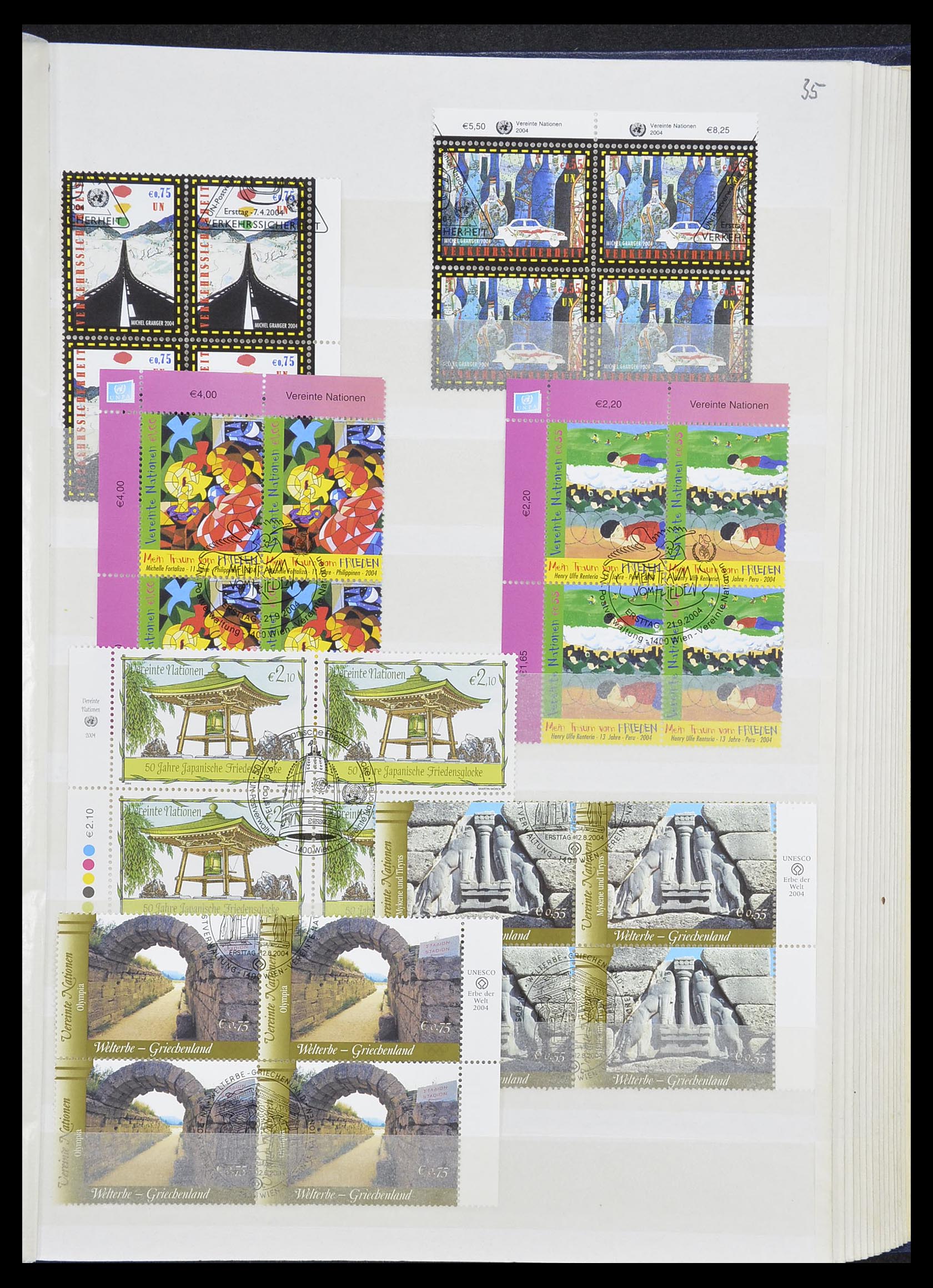 33535 374 - Postzegelverzameling 33535 Verenigde Naties 1951-2008.