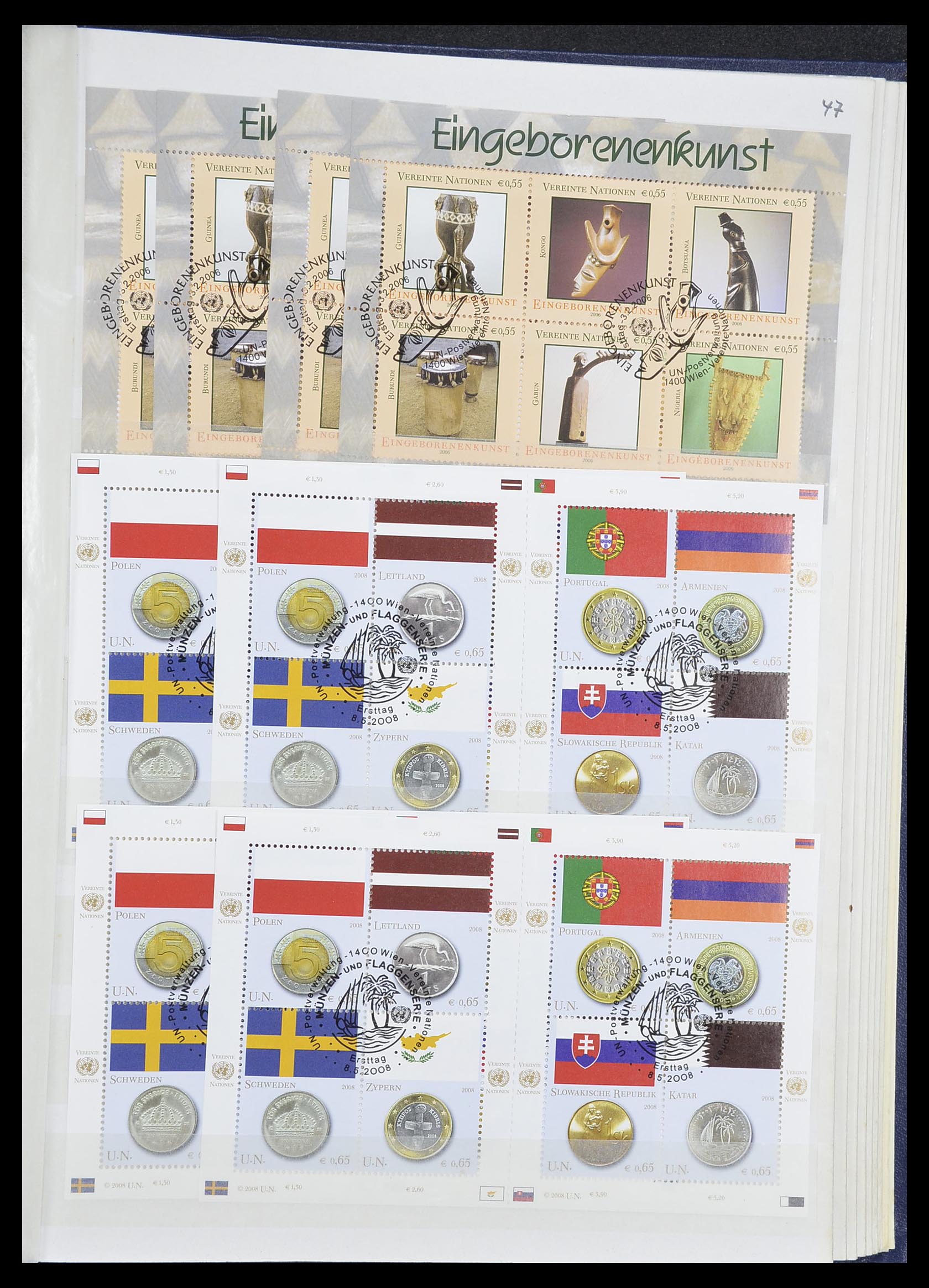 33535 386 - Postzegelverzameling 33535 Verenigde Naties 1951-2008.