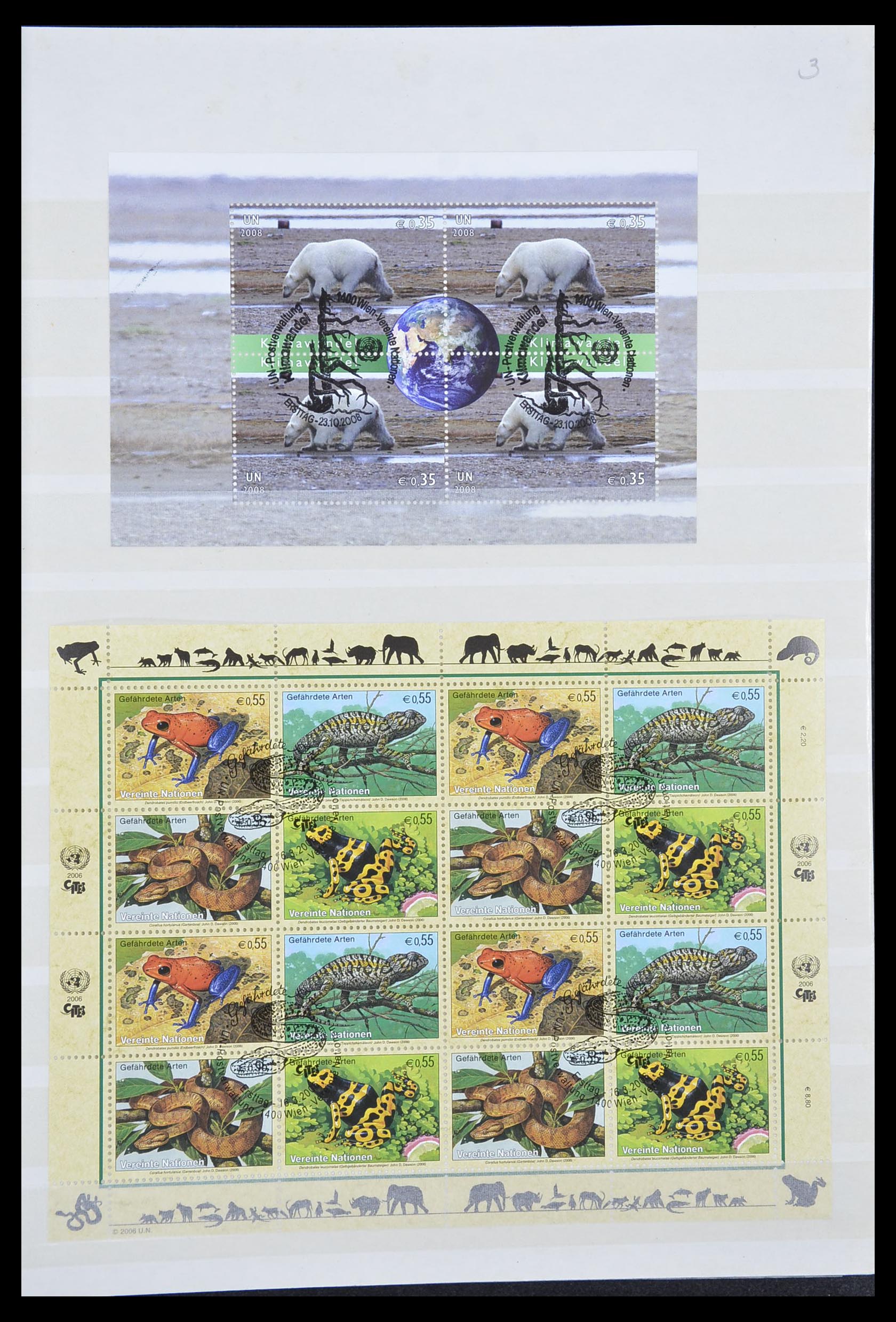 33538 411 - Postzegelverzameling 33538 Verenigde Naties t/m 2017!