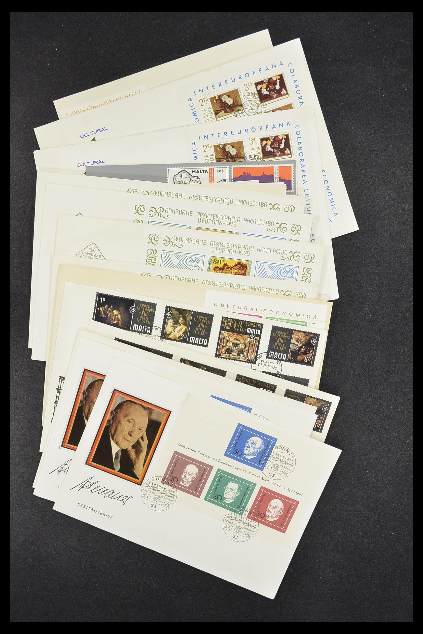 33542 114 - Postzegelverzameling 33542 Europa Cept fdc's 1956-1999.