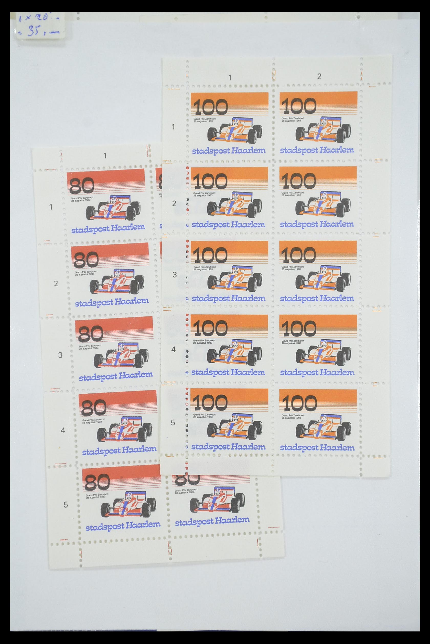 33543 105 - Postzegelverzameling 33543 Nederland stadspost 1969-2017.