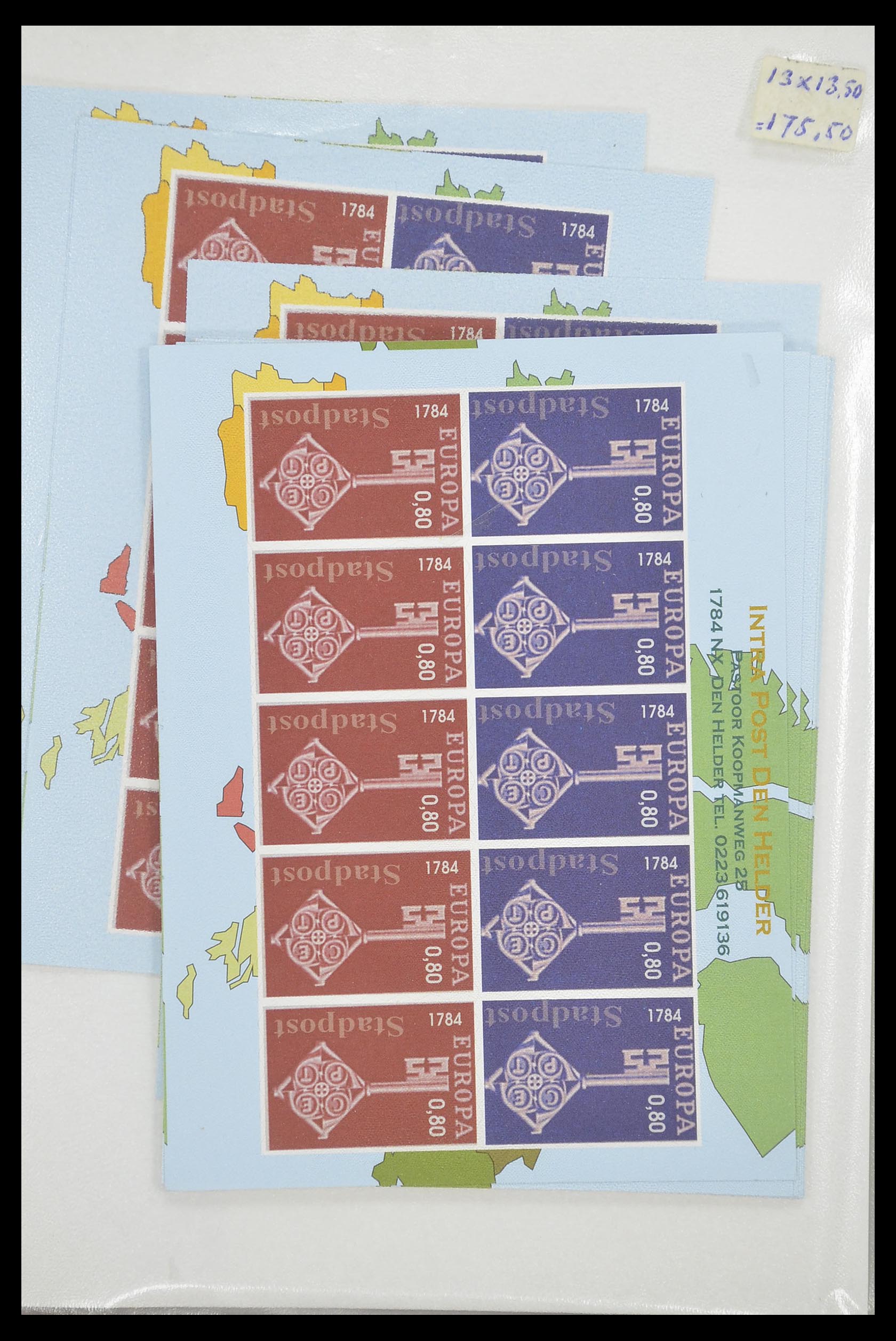 33543 193 - Postzegelverzameling 33543 Nederland stadspost 1969-2017.
