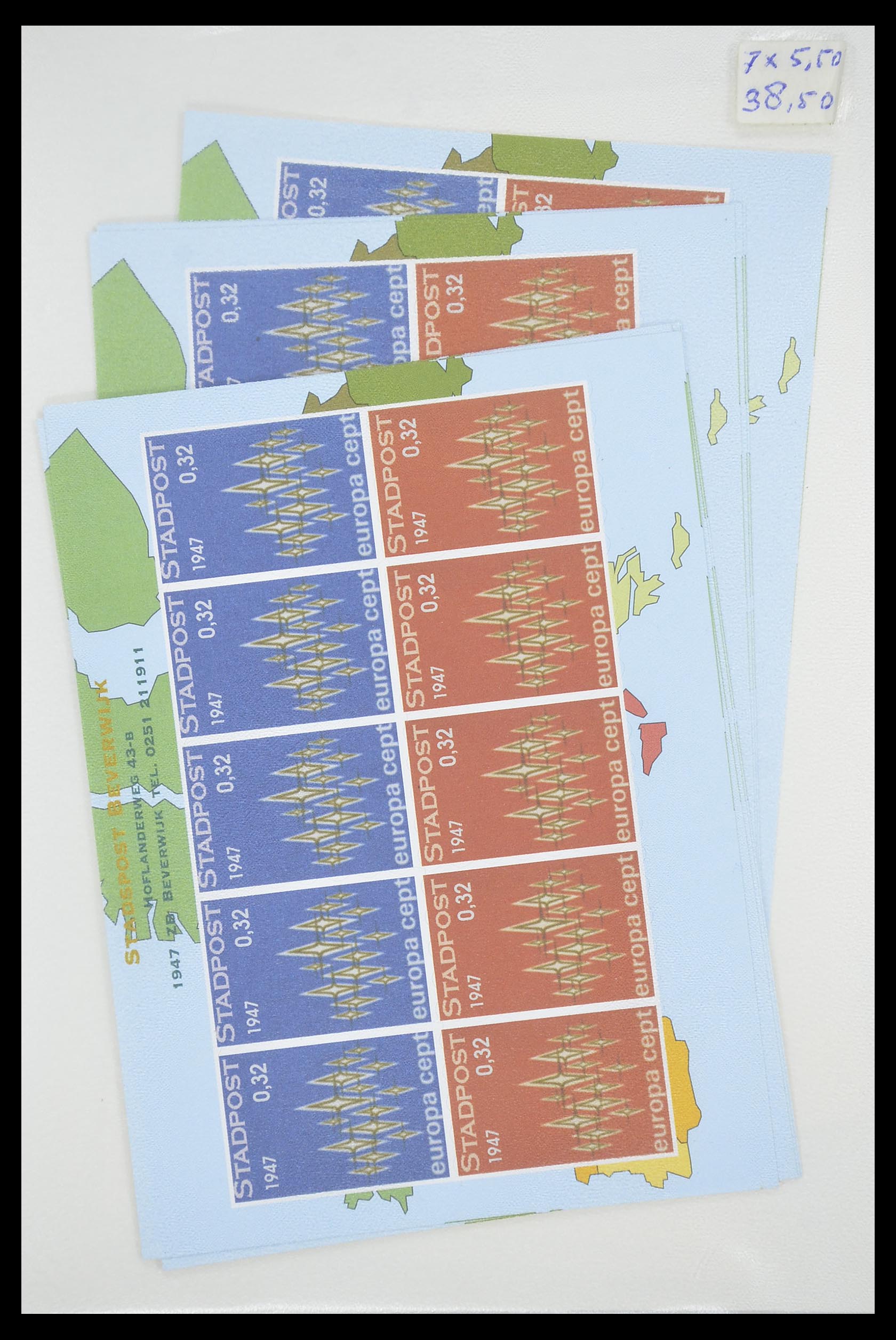 33543 265 - Postzegelverzameling 33543 Nederland stadspost 1969-2017.