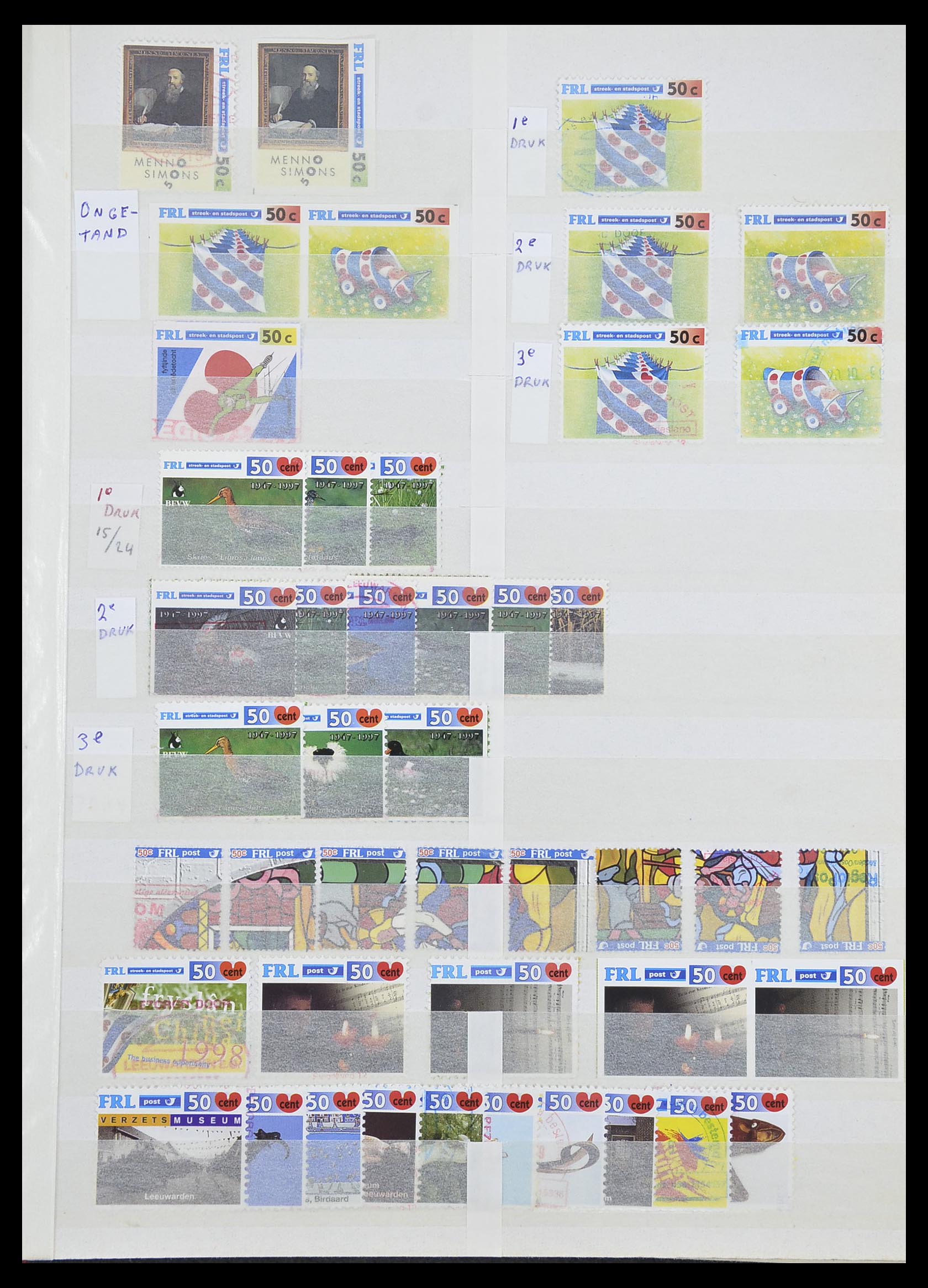 33543 297 - Postzegelverzameling 33543 Nederland stadspost 1969-2017.