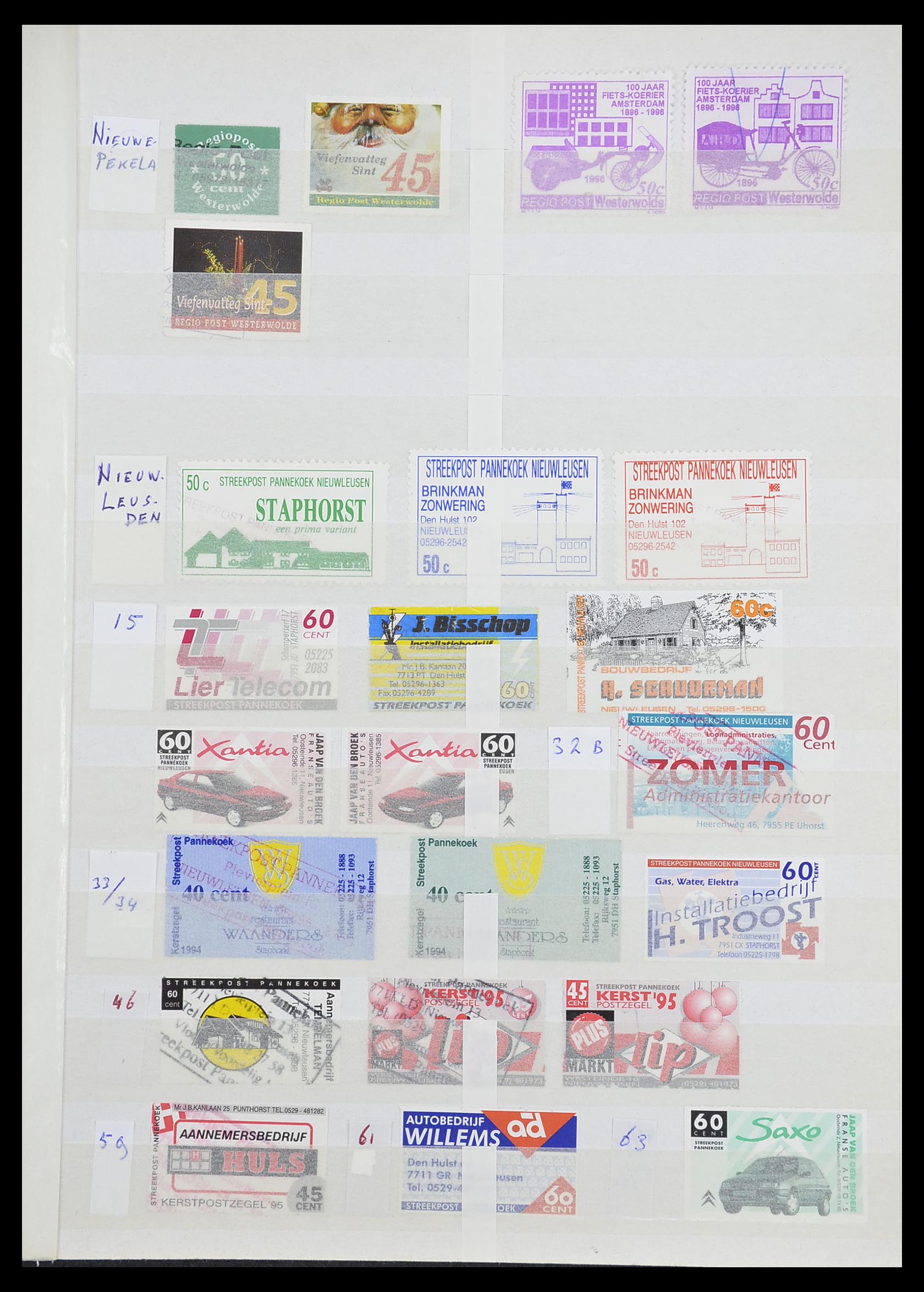 33543 305 - Postzegelverzameling 33543 Nederland stadspost 1969-2017.