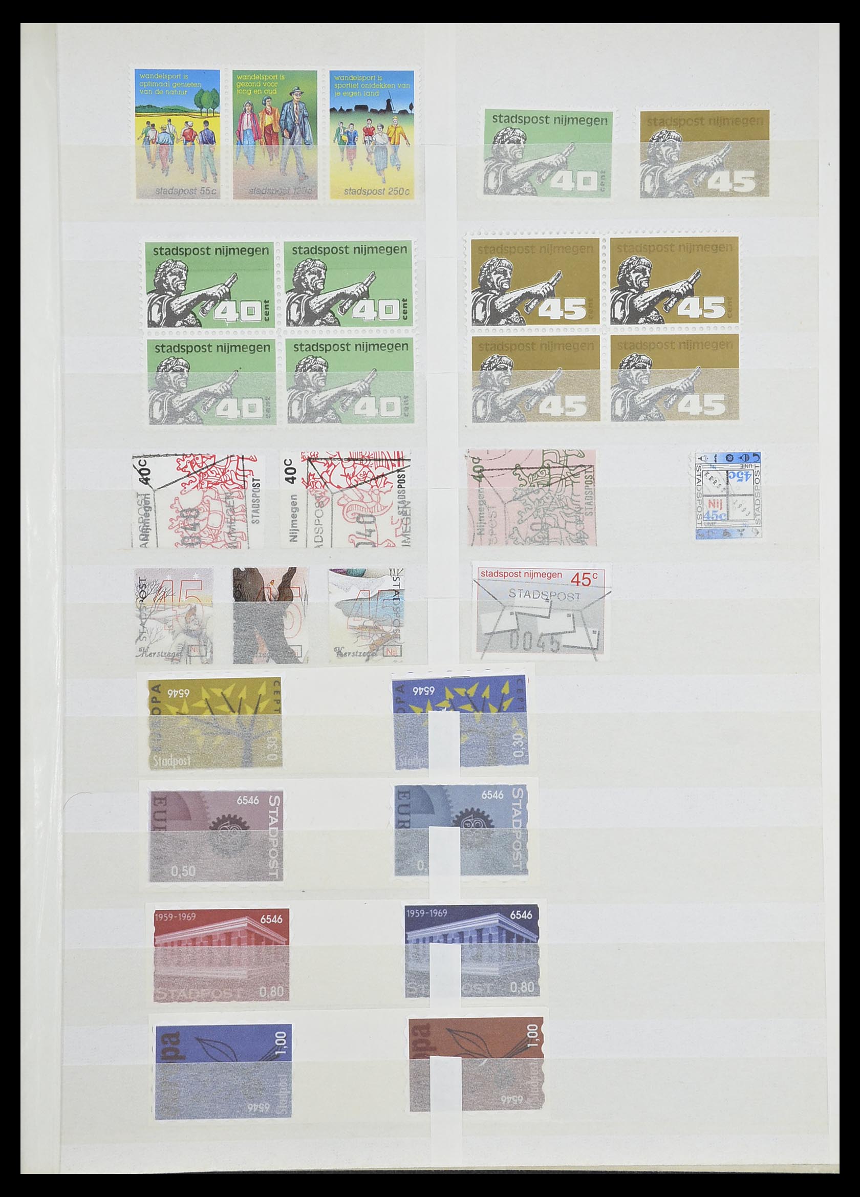 33543 309 - Postzegelverzameling 33543 Nederland stadspost 1969-2017.