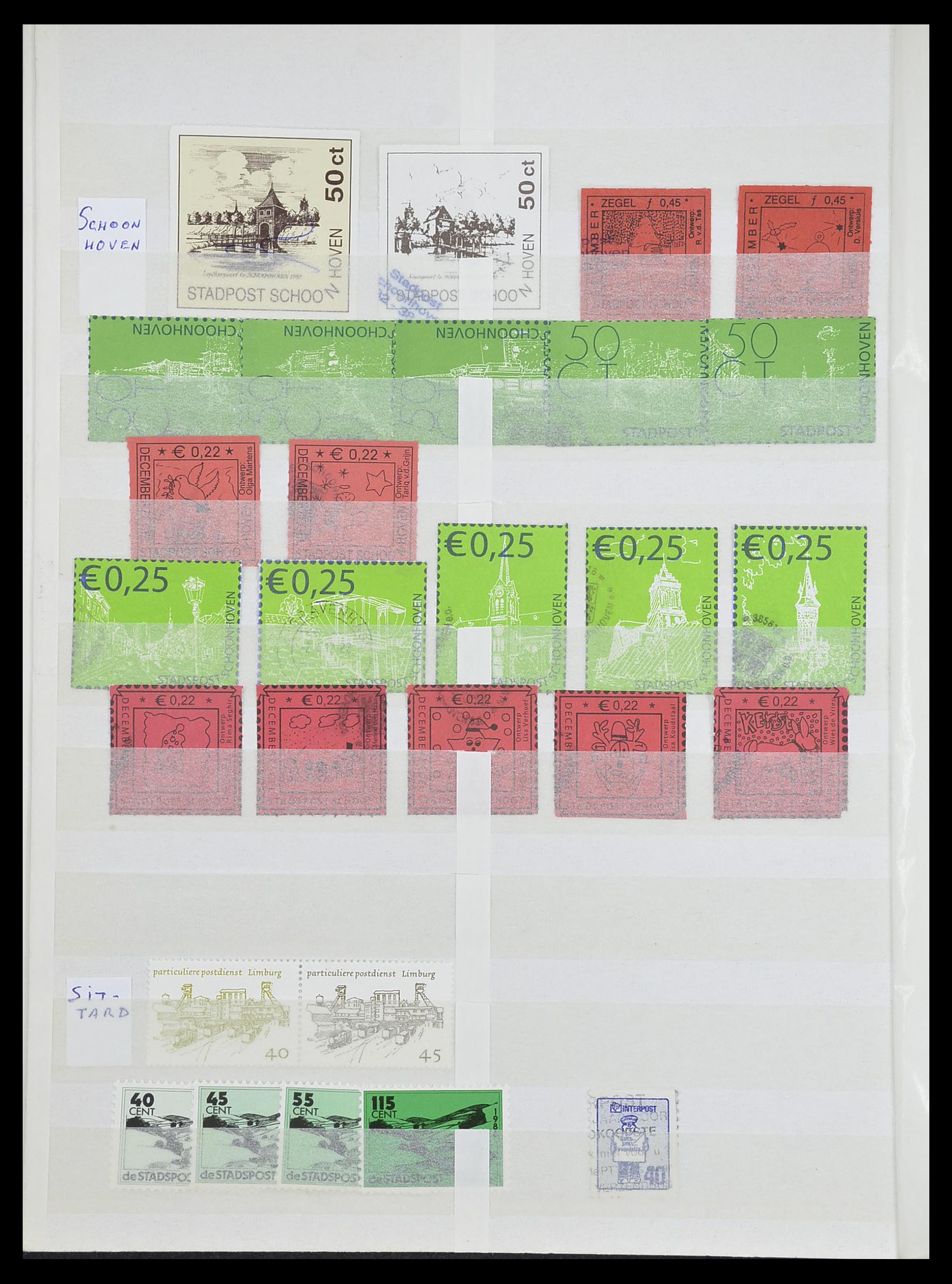 33543 318 - Postzegelverzameling 33543 Nederland stadspost 1969-2017.