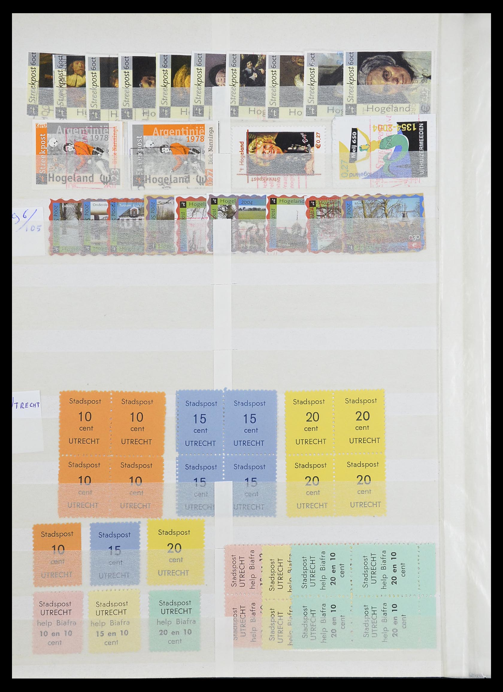 33543 326 - Postzegelverzameling 33543 Nederland stadspost 1969-2017.