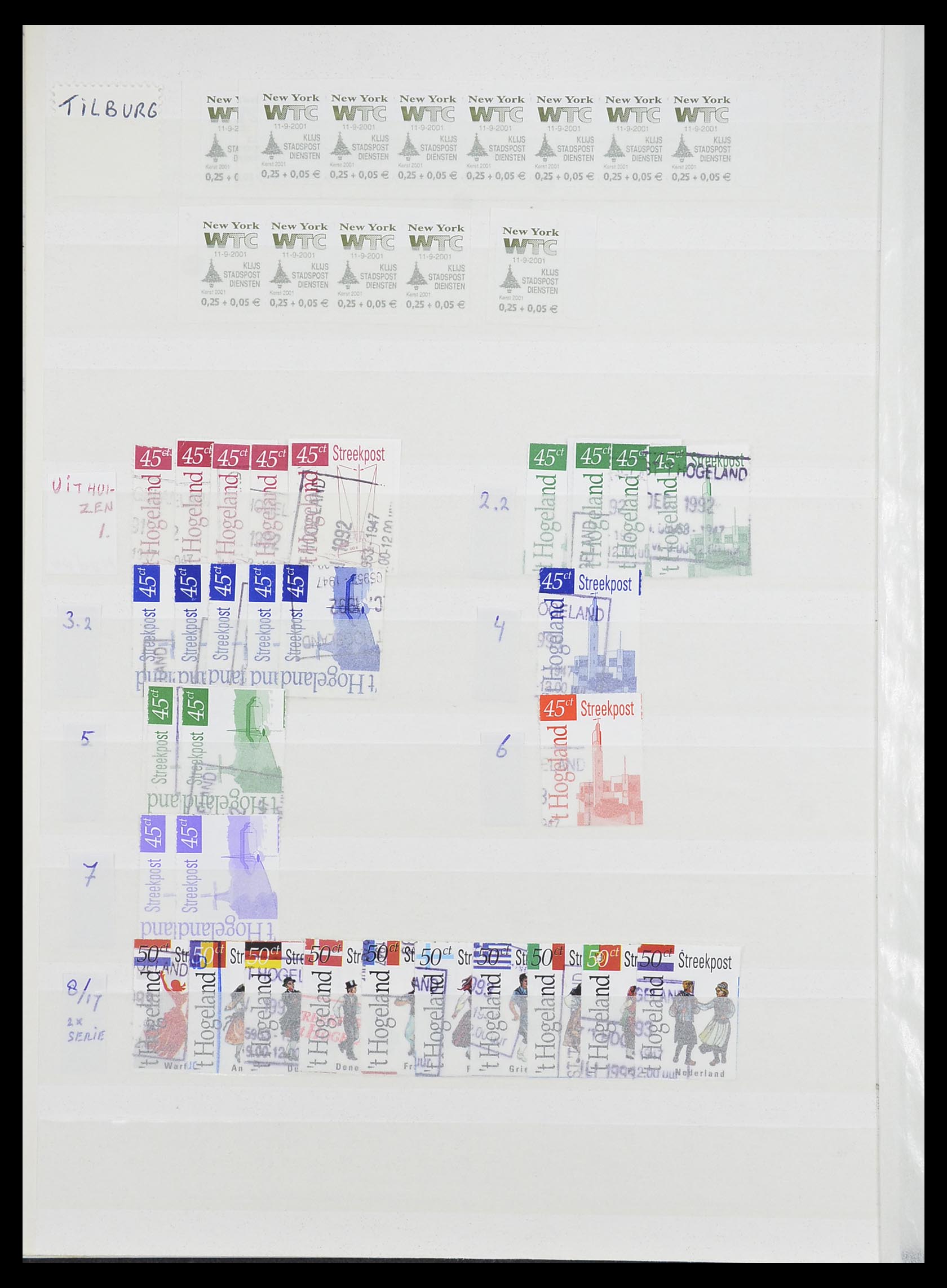 33543 394 - Postzegelverzameling 33543 Nederland stadspost 1969-2017.