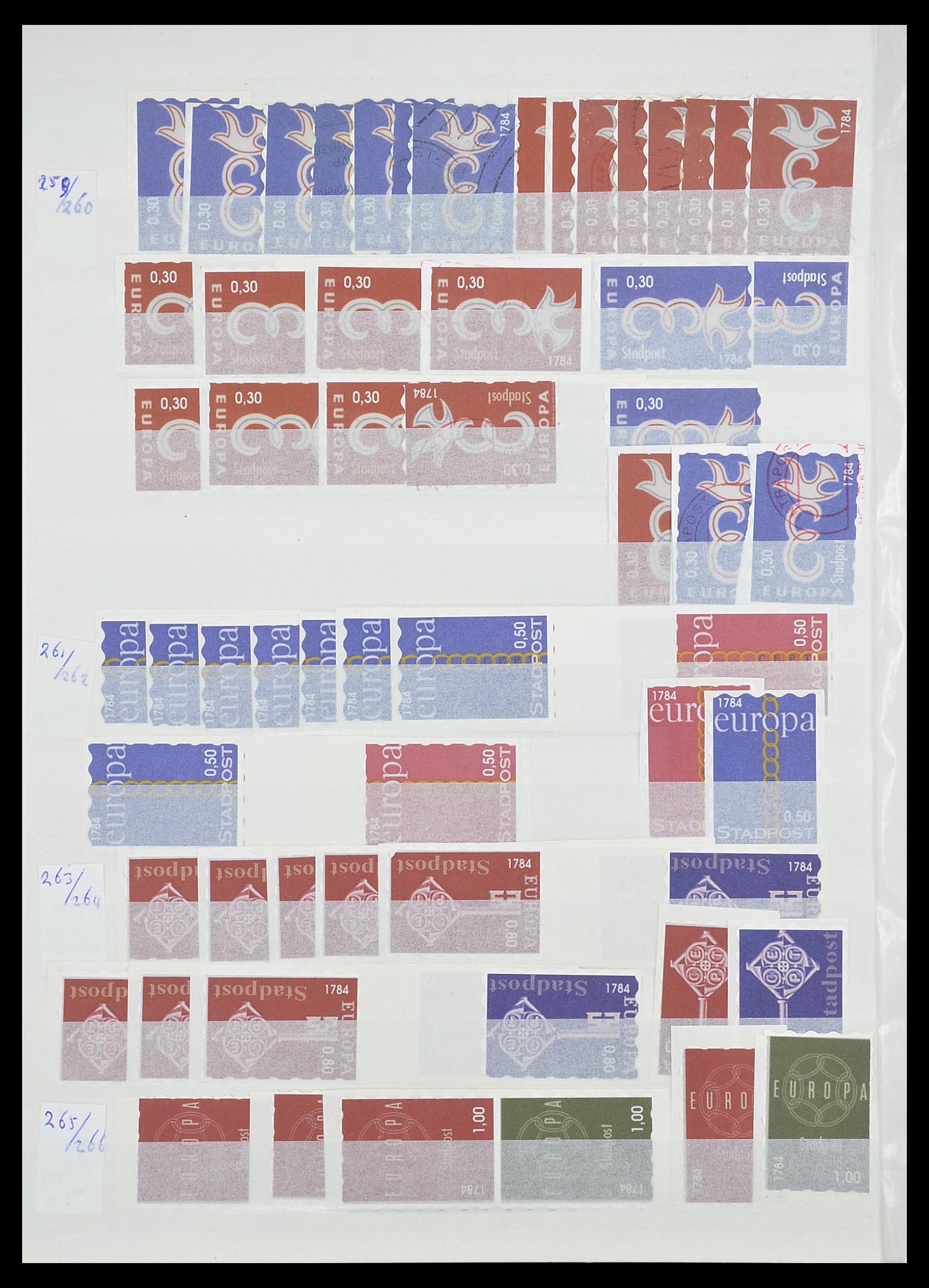 33543 452 - Postzegelverzameling 33543 Nederland stadspost 1969-2017.
