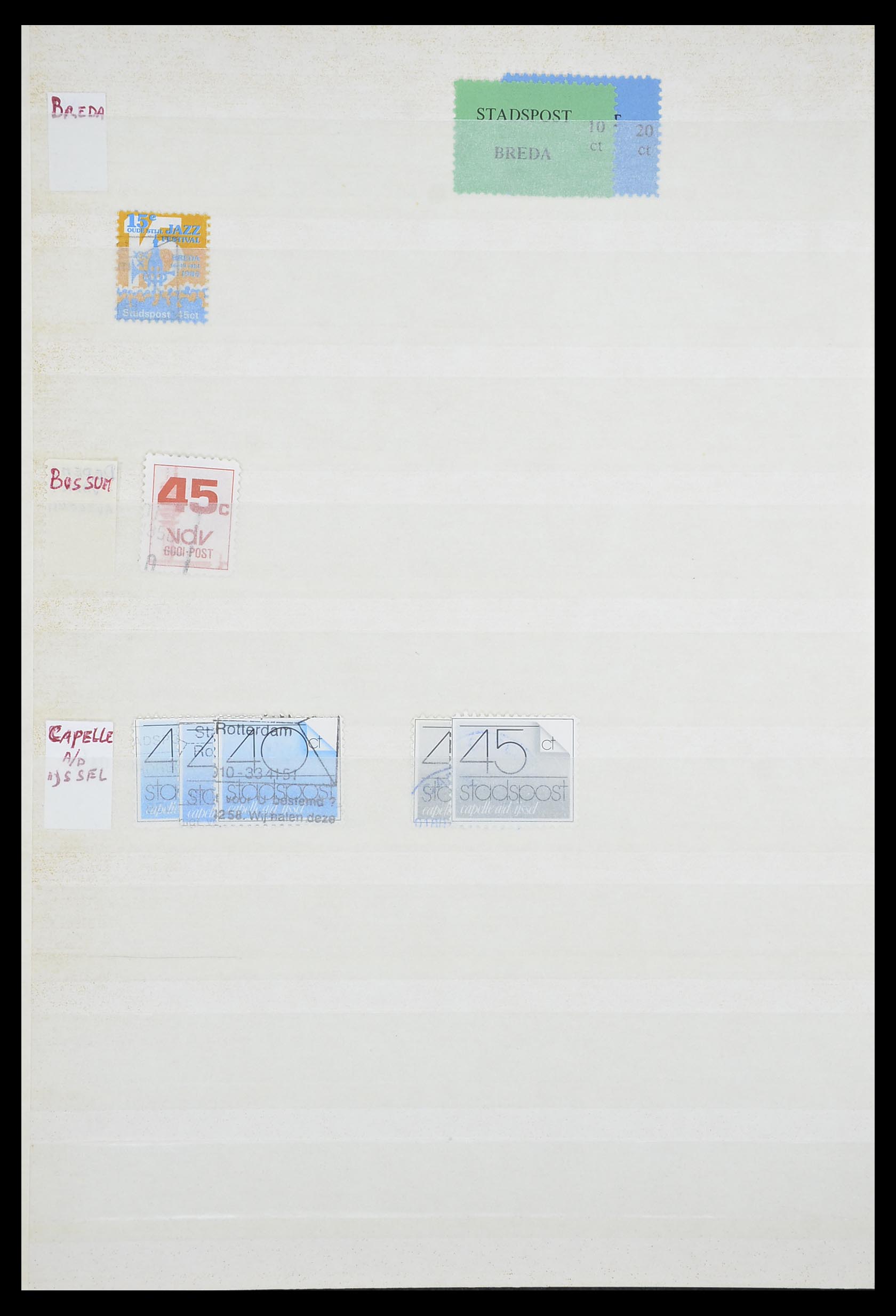 33543 492 - Postzegelverzameling 33543 Nederland stadspost 1969-2017.