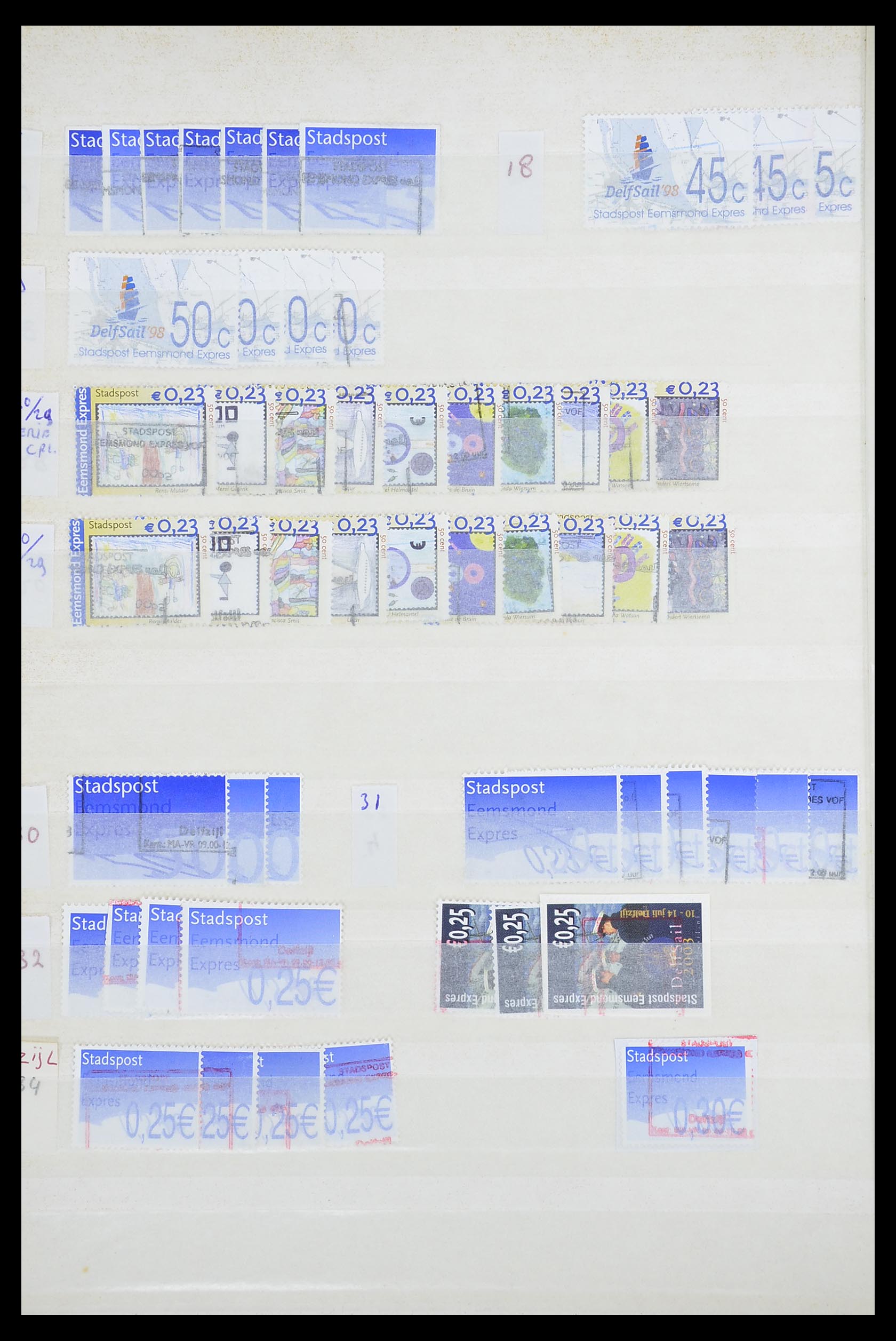 33543 496 - Postzegelverzameling 33543 Nederland stadspost 1969-2017.