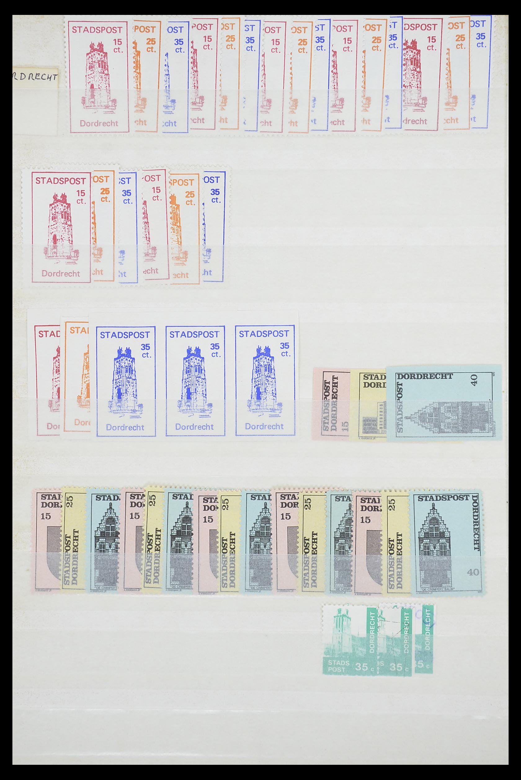 33543 502 - Postzegelverzameling 33543 Nederland stadspost 1969-2017.